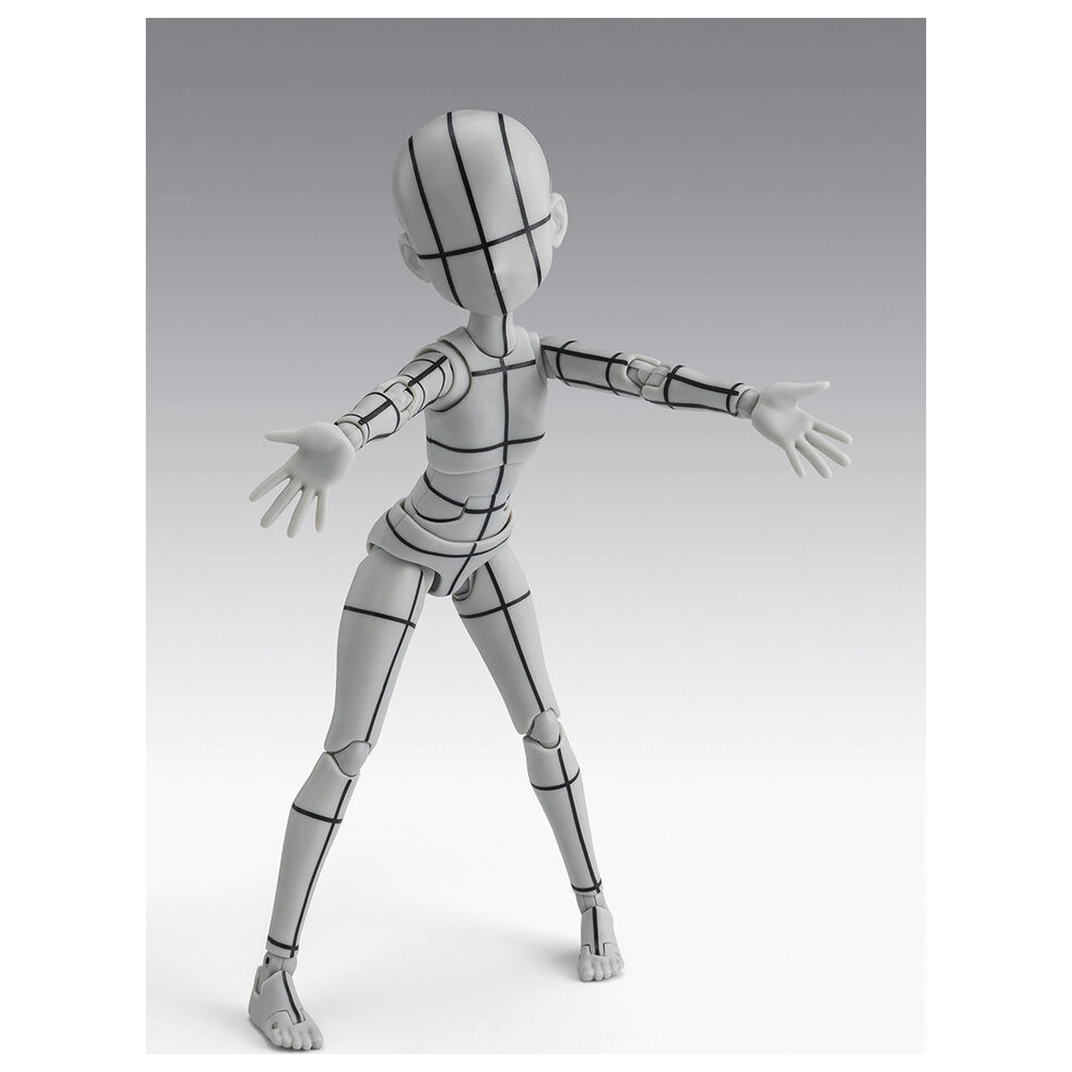 Body Series Body-Chan- Ken Sugimori Edition Wireframe Gray Color Ver. S.H. Figuarts figura 13cm termékfotó