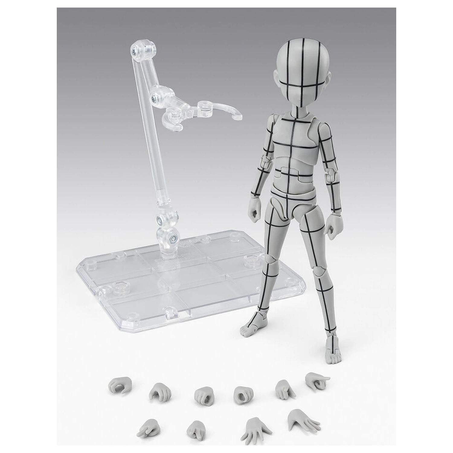 Body Series Body-Kun- Ken Sugimori Edition Wireframe Gray Color Ver. S.H. Figuarts figura 13cm termékfotó