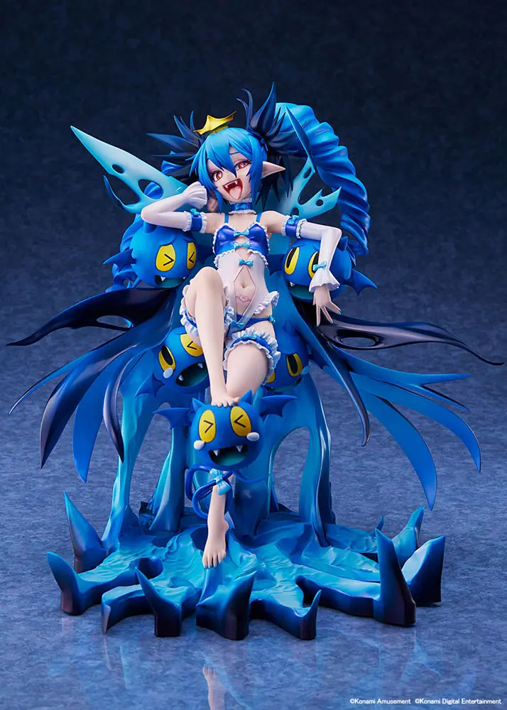 Bombergirl 1/7 Aqua Lewysia Aquablue Vampire Negligee Ver. PVC szobor figura 25 cm termékfotó