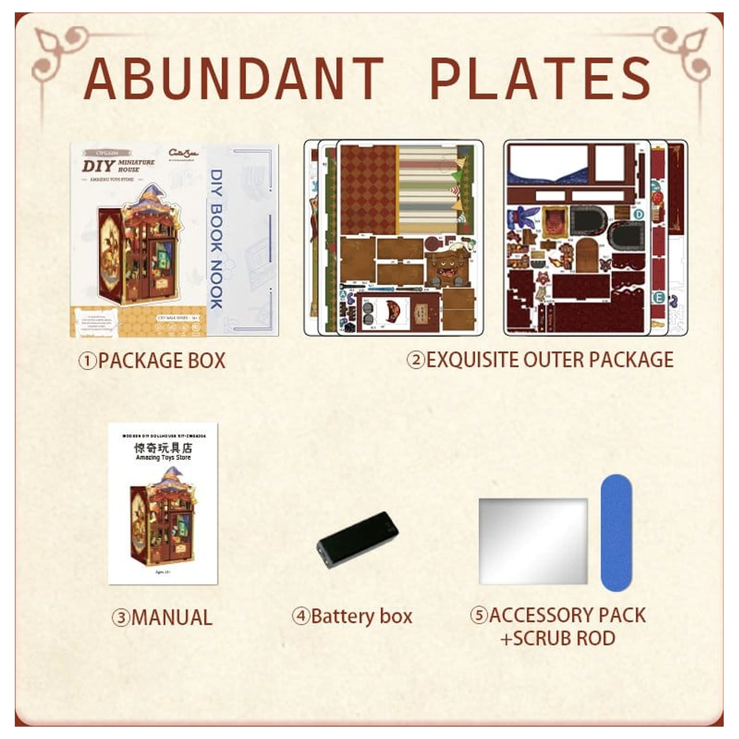 Book Nook Amazing Toy Store 17 x 12 cm   termékfotó