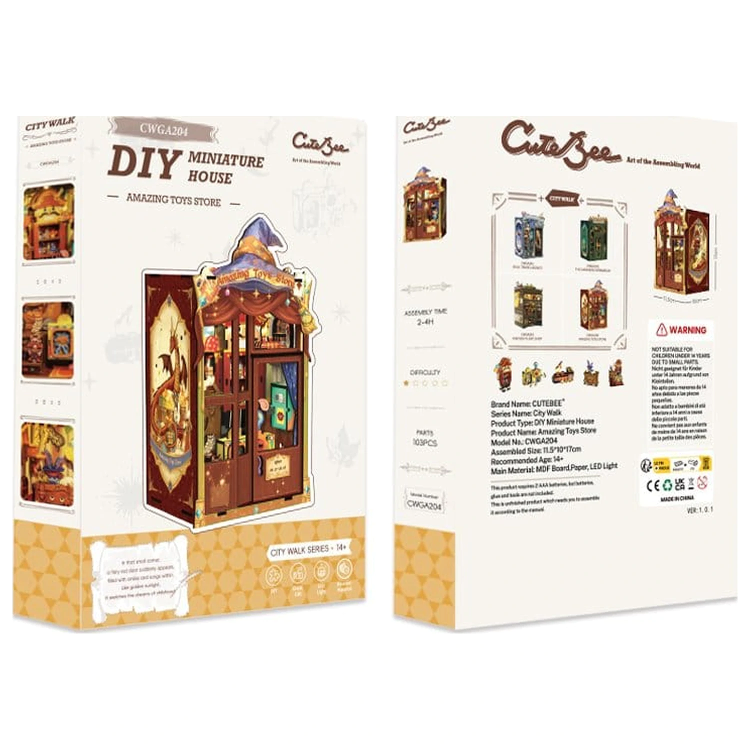 Book Nook Amazing Toy Store 17 x 12 cm   termékfotó