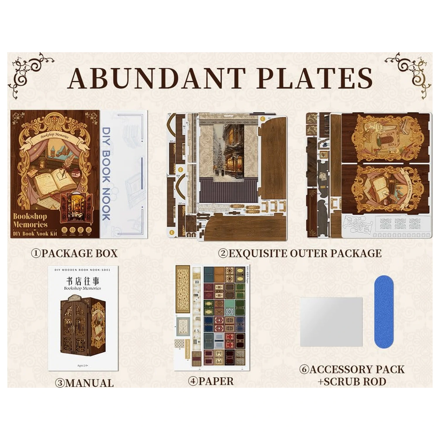 Book Nook Bookshop Memories 17 x 10 cm  termékfotó