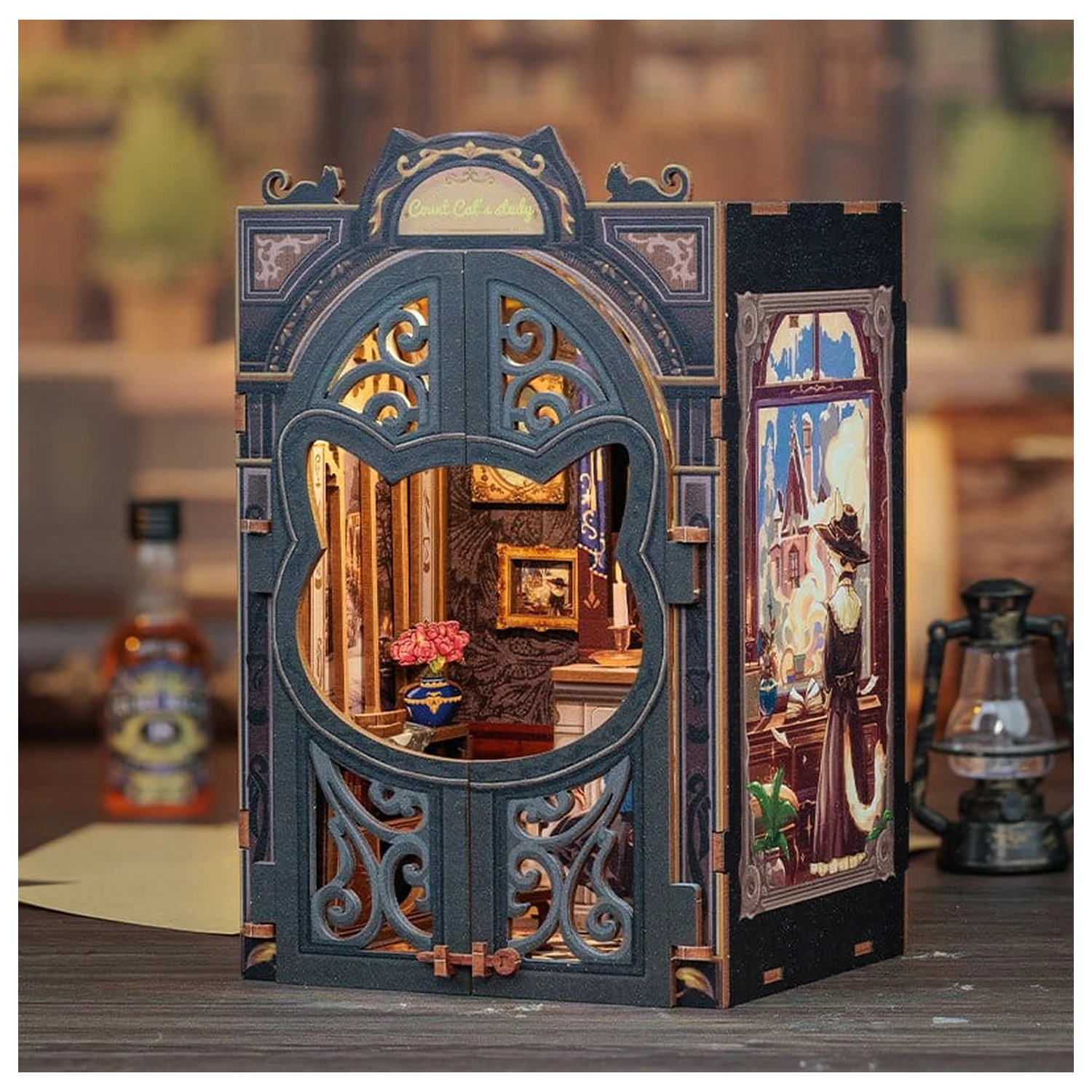 Book Nook Count Cat´s Study 17 x 12 cm  termékfotó