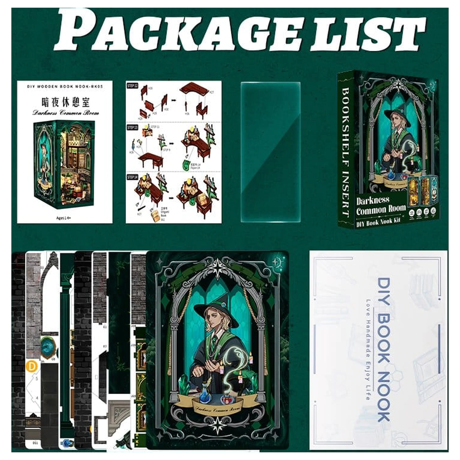 Book Nook Darkness Common Room 23 x 11 cm  termékfotó