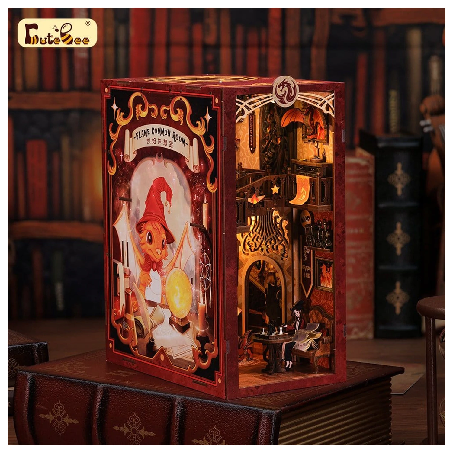 Book Nook Flame Common Room 23 x 11 cm  termékfotó