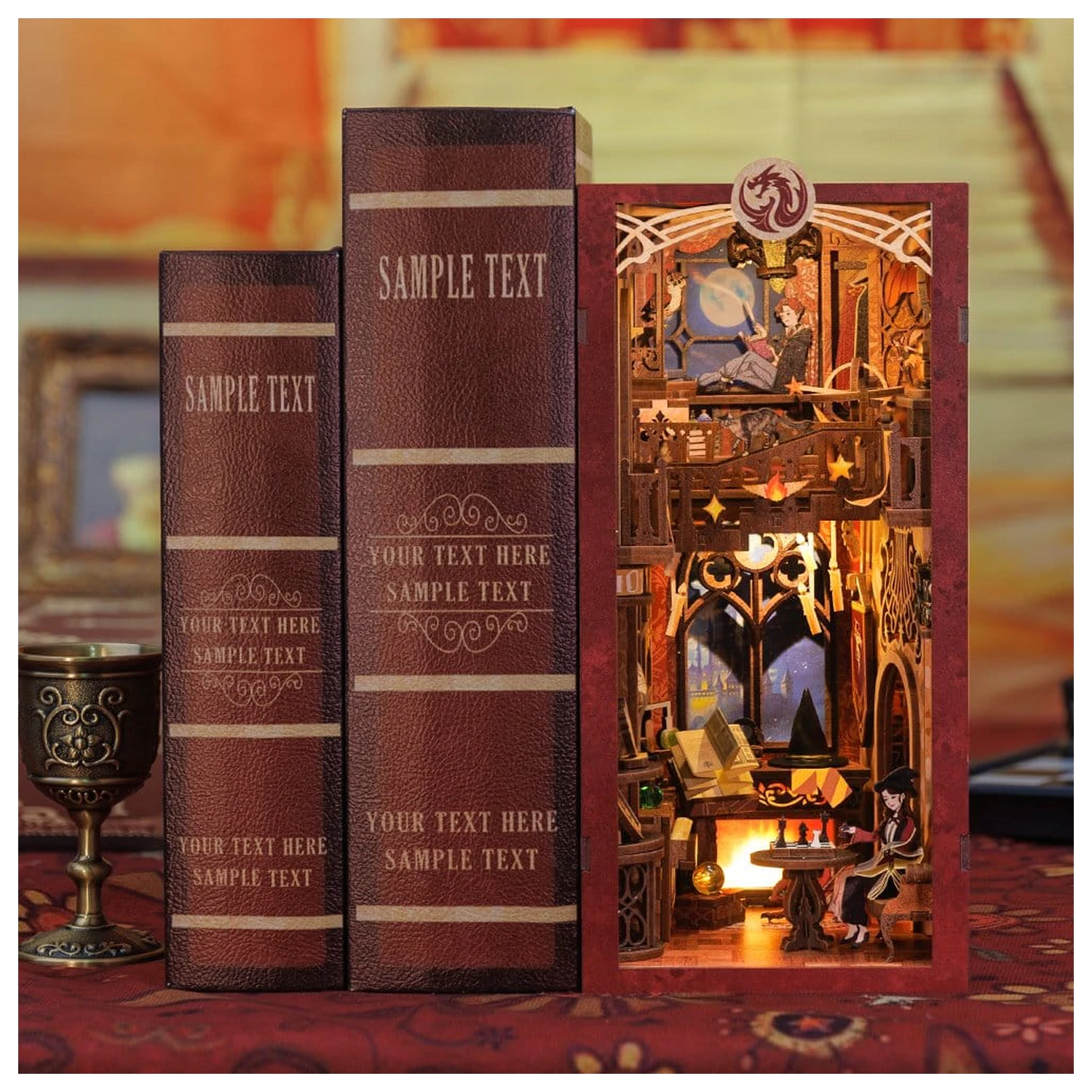 Book Nook Flame Common Room 23 x 11 cm  termékfotó