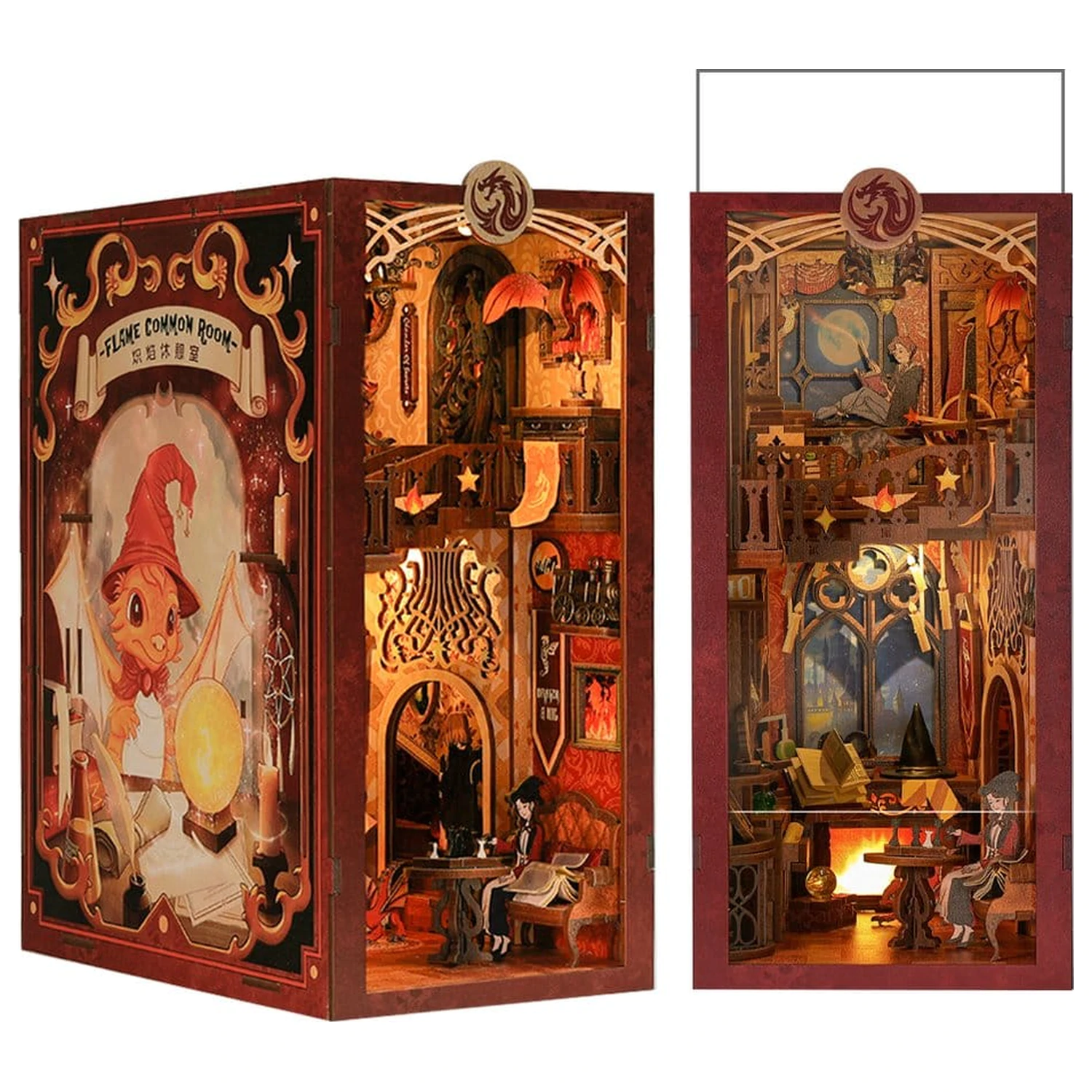 Book Nook Flame Common Room 23 x 11 cm  termékfotó