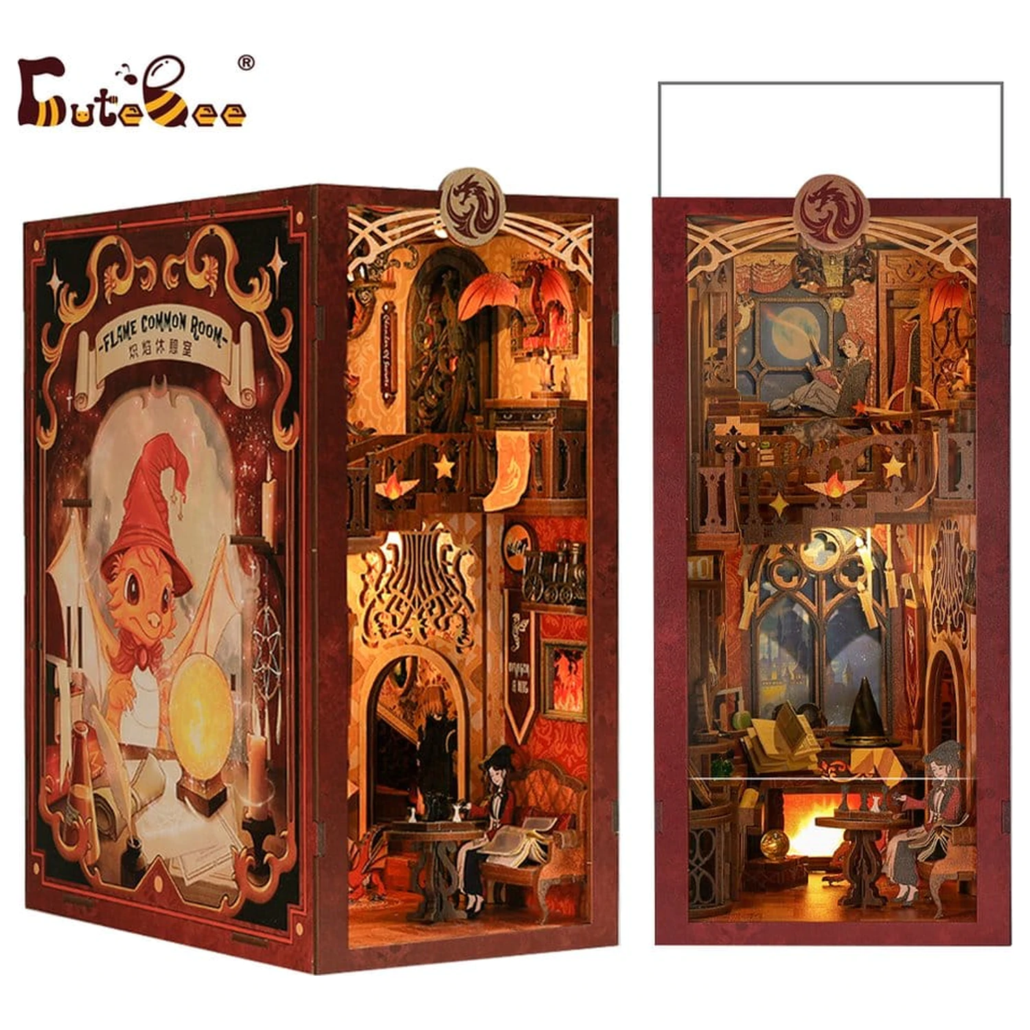 Book Nook Flame Common Room 23 x 11 cm  termékfotó