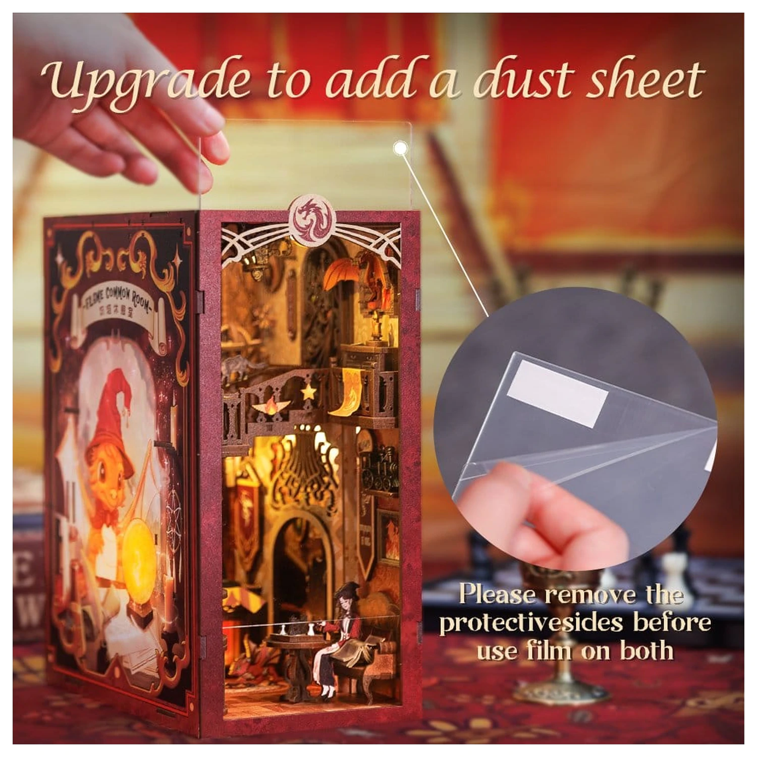 Book Nook Flame Common Room 23 x 11 cm  termékfotó