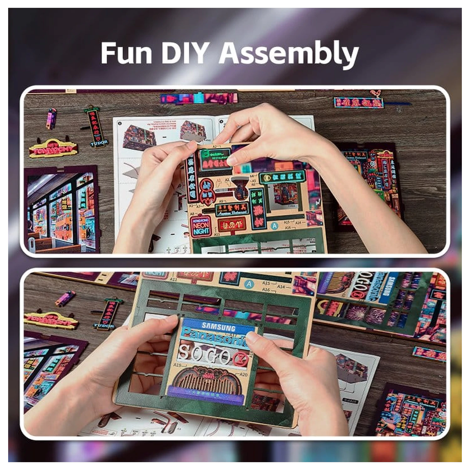 Book Nook Hong Kong Neon Light 13 x 17 cm termékfotó