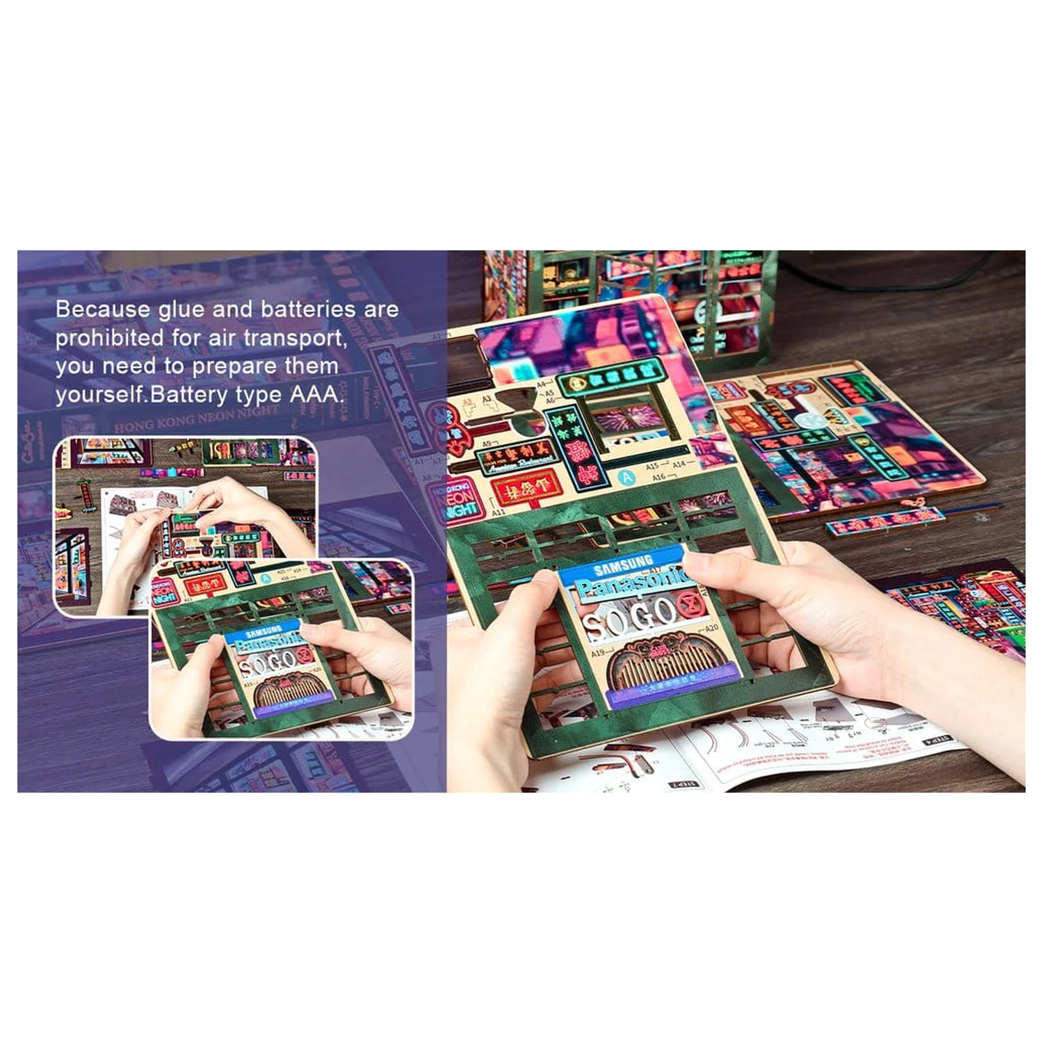 Book Nook Hong Kong Neon Light 13 x 17 cm termékfotó