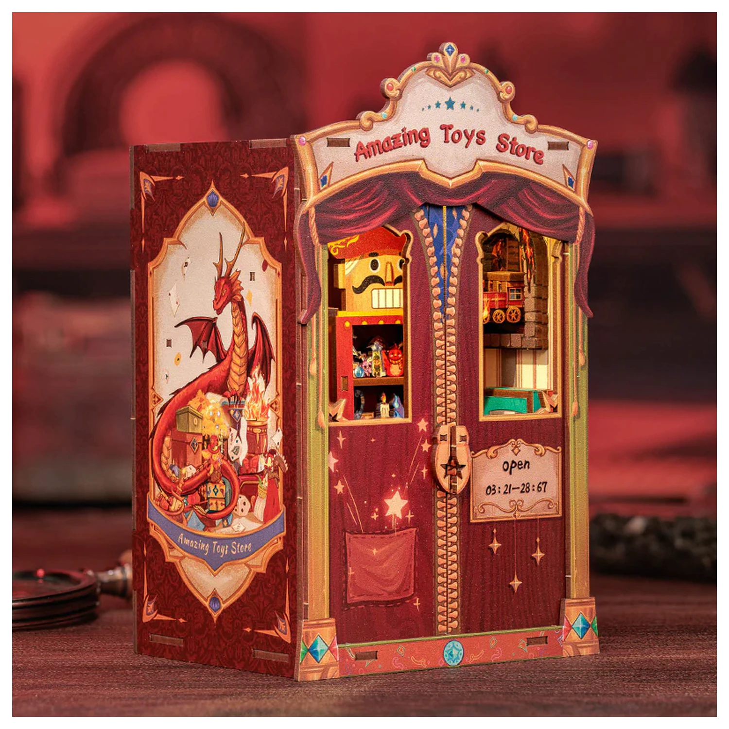 Book Nook Kit DIY Amazing Toy Store 107pc + LED Light termékfotó