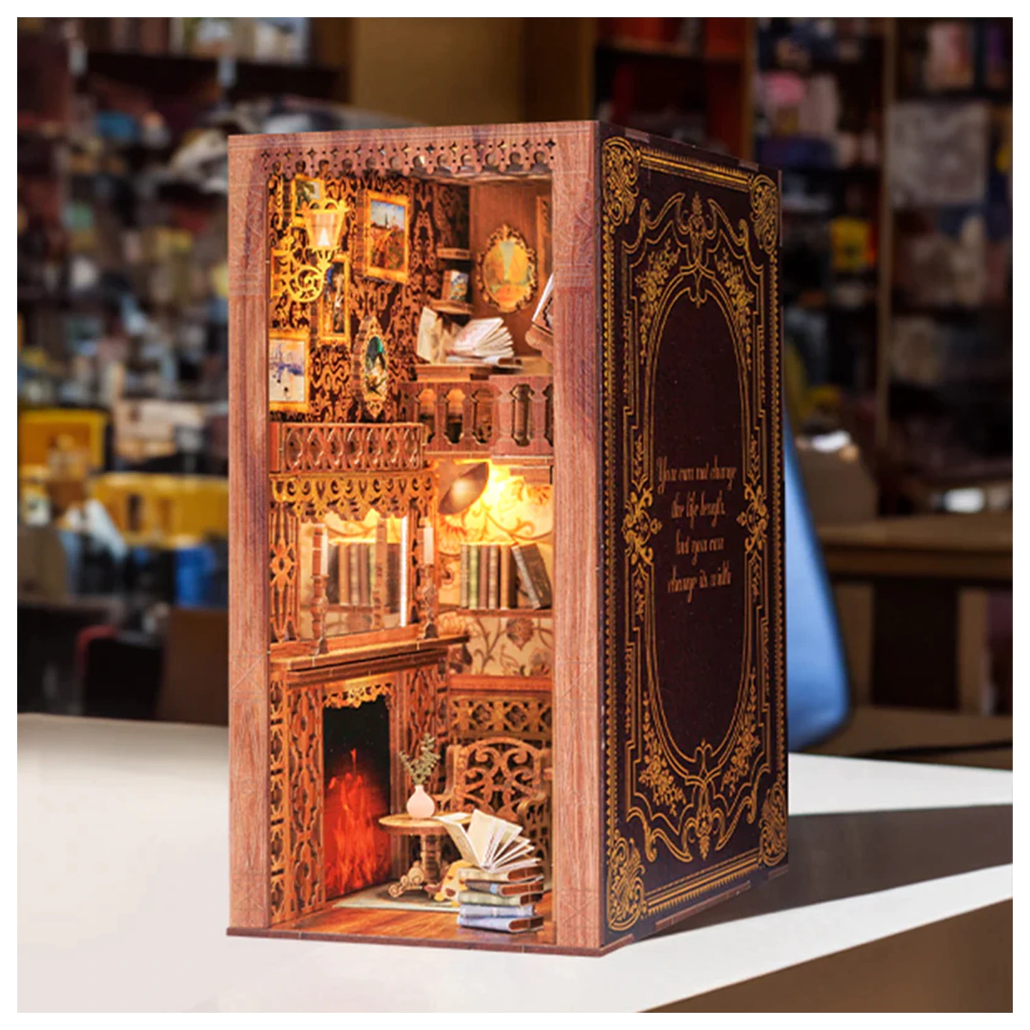 BOOK NOOK KIT DIY Eternal Bookstore 172pc + LED Light termékfotó