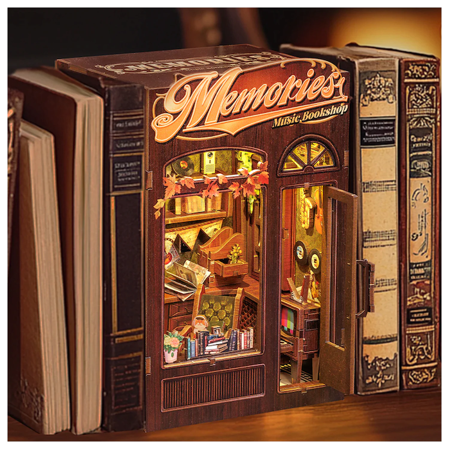 BOOK NOOK KIT DIY Memories Music Bookshop LED Light építőkészlet 136 db termékfotó