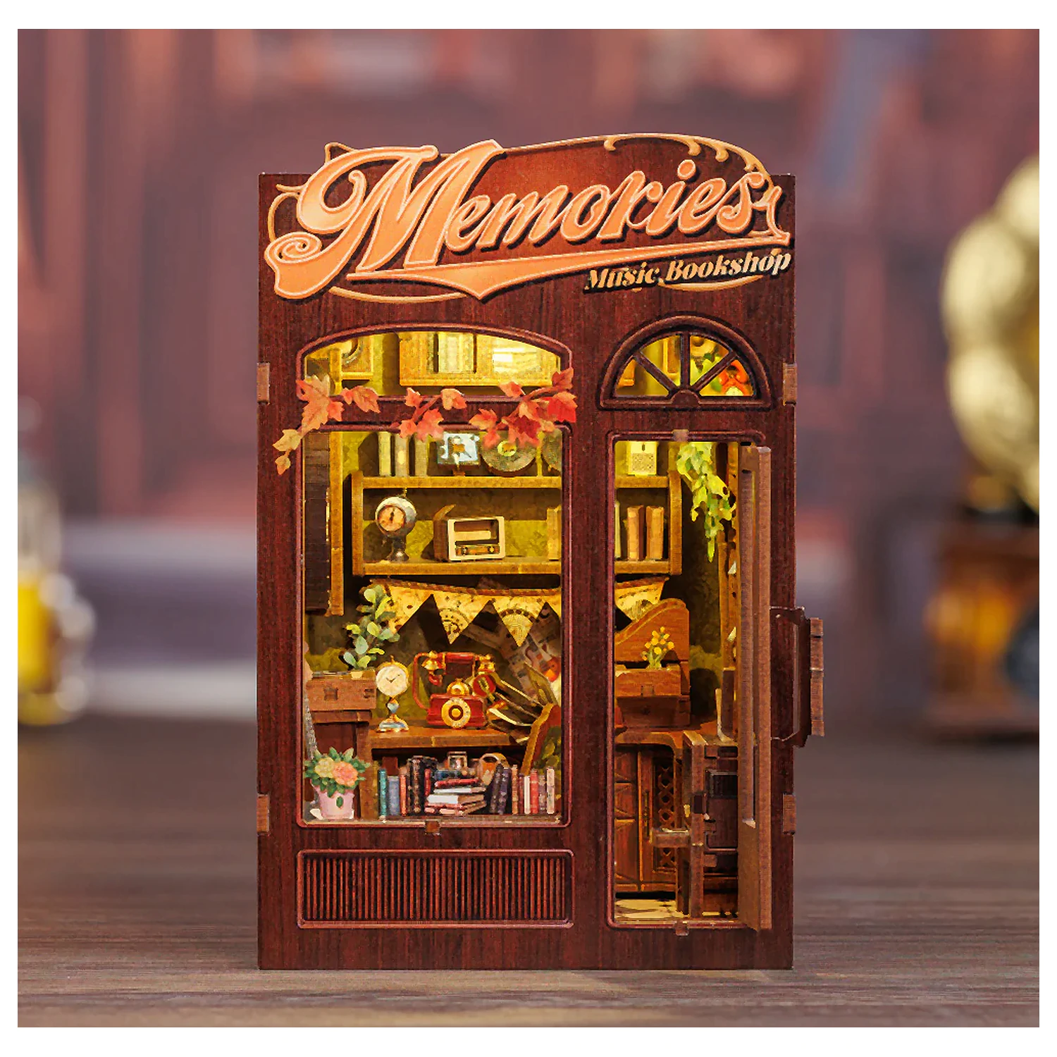 BOOK NOOK KIT DIY Memories Music Bookshop LED Light építőkészlet 136 db termékfotó