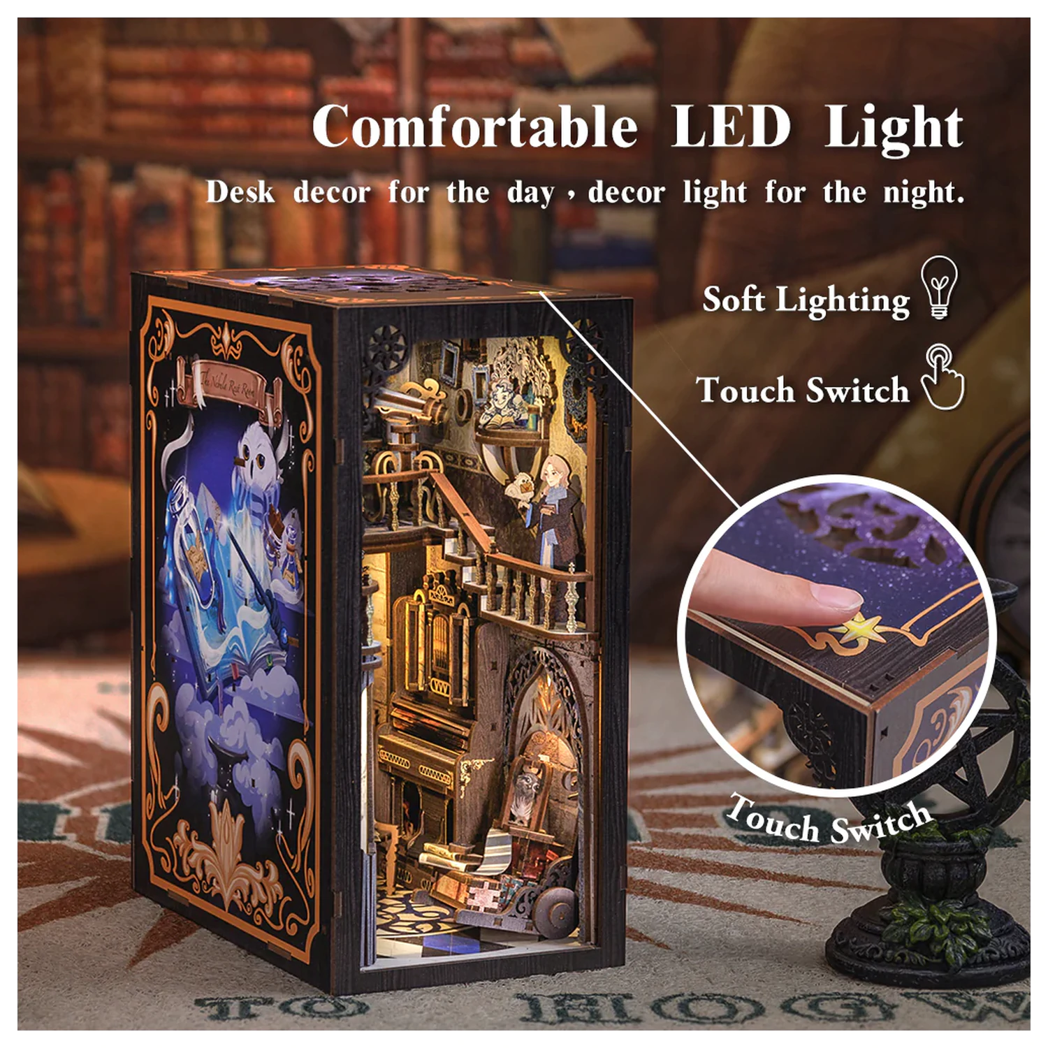 BOOK NOOK KIT DIY Nebula Common Room LED Light építőkészlet 350 db termékfotó