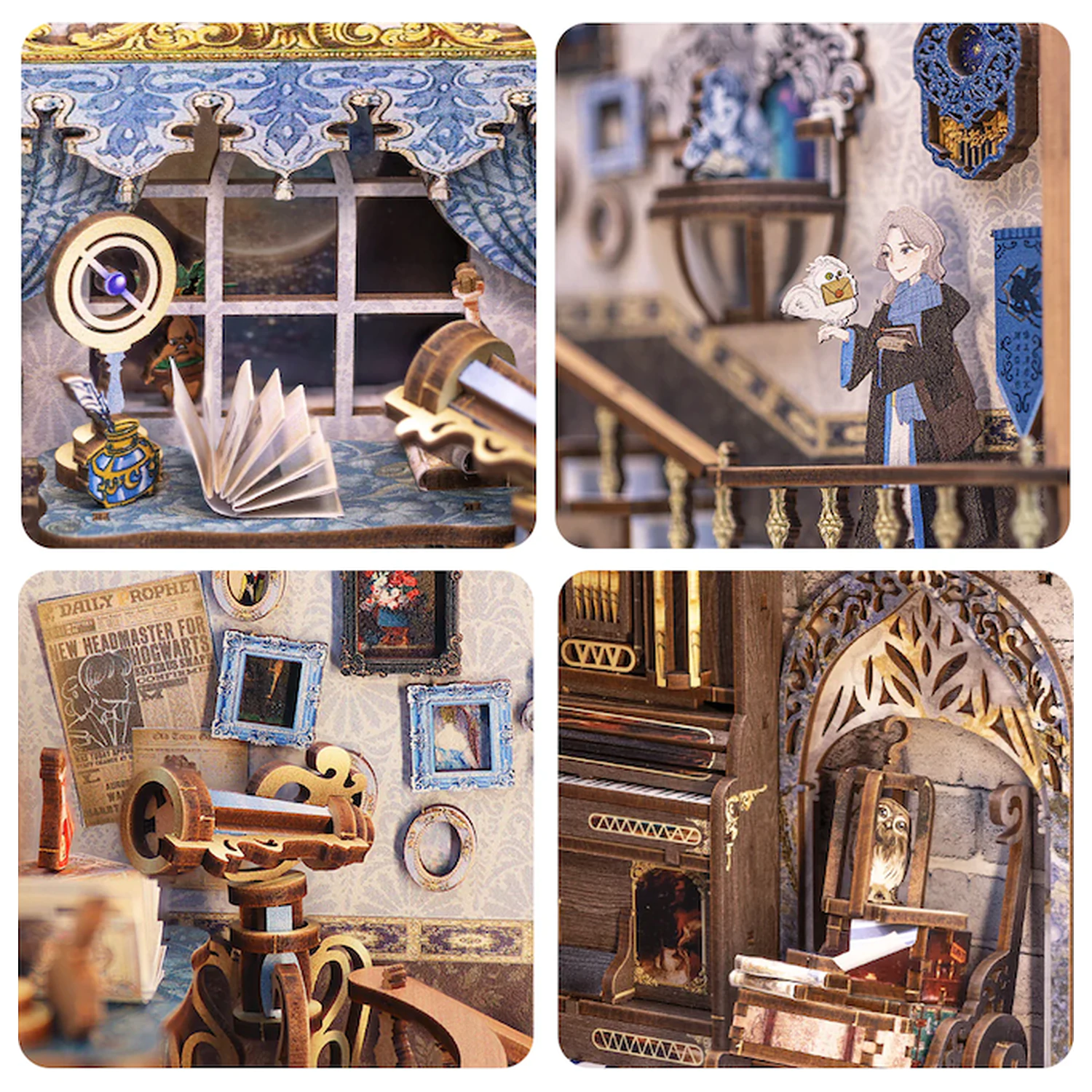 BOOK NOOK KIT DIY Nebula Common Room LED Light építőkészlet 350 db termékfotó