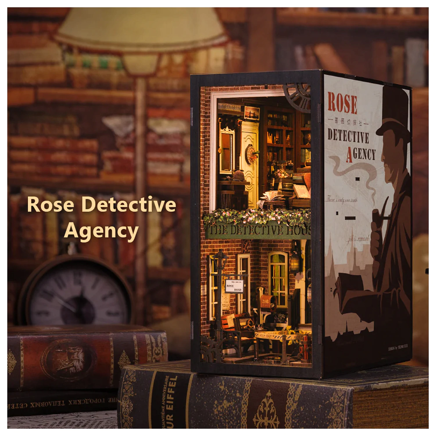 BOOK NOOK KIT DIY Rose Detective Agency LED Light építőkészlet 322 db termékfotó
