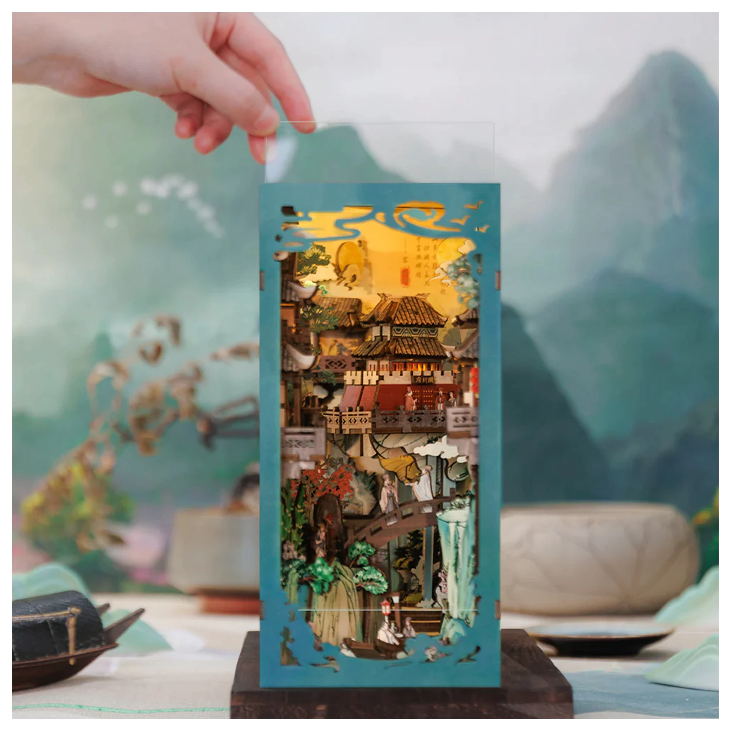 BOOK NOOK KIT DIY Su Dongpo's Life LED Light építőkészlet 280 db termékfotó