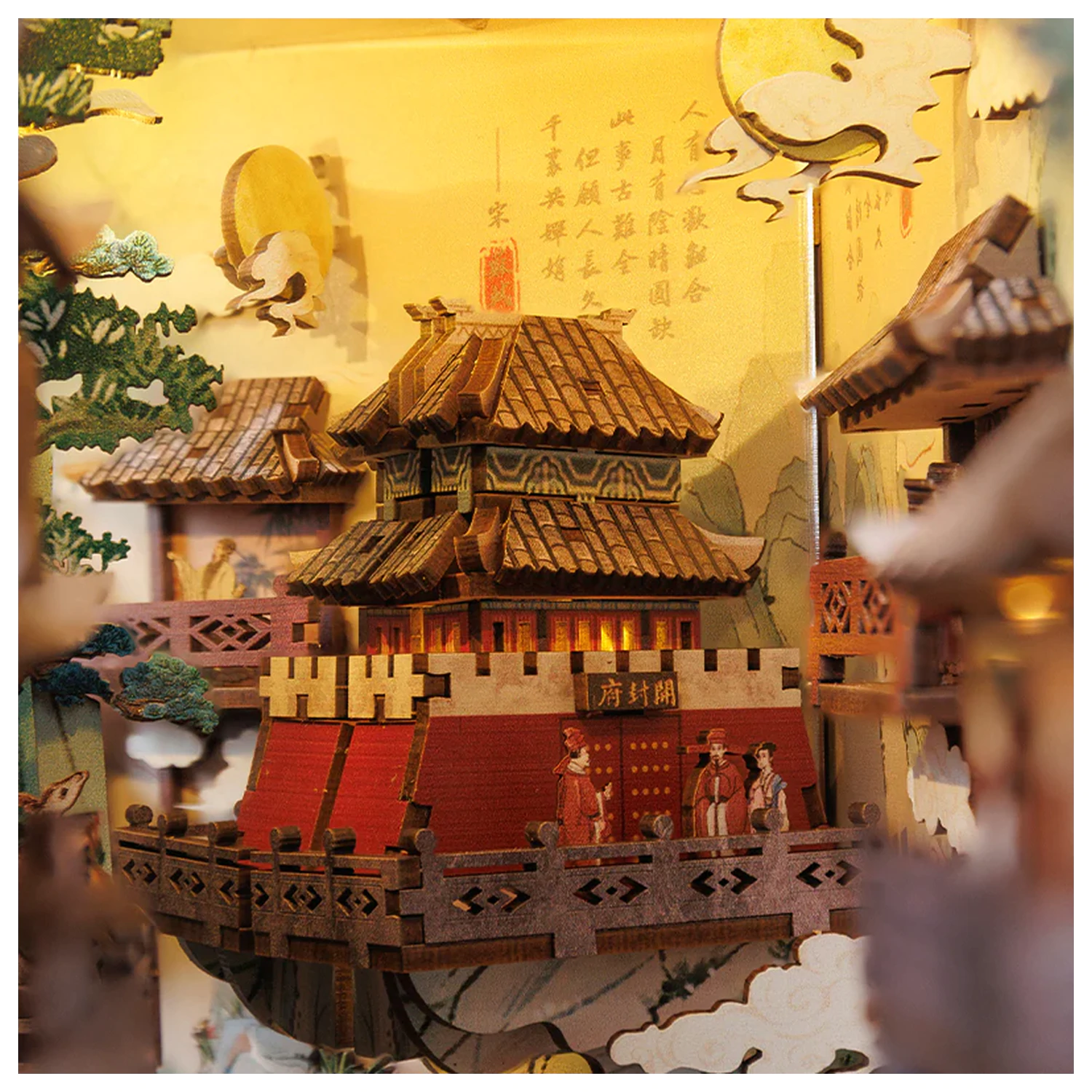 BOOK NOOK KIT DIY Su Dongpo's Life LED Light építőkészlet 280 db termékfotó