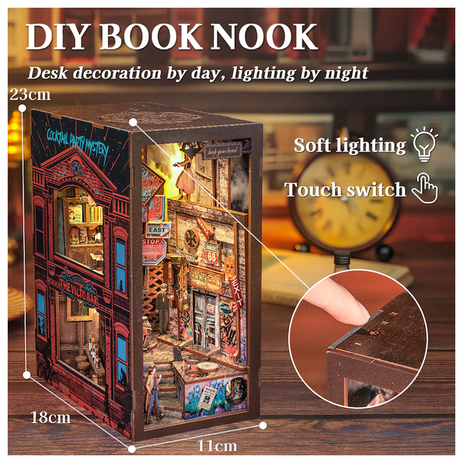 BOOK NOOK KIT DIY The Long Goodbye LED Light építőkészet 238 db  termékfotó