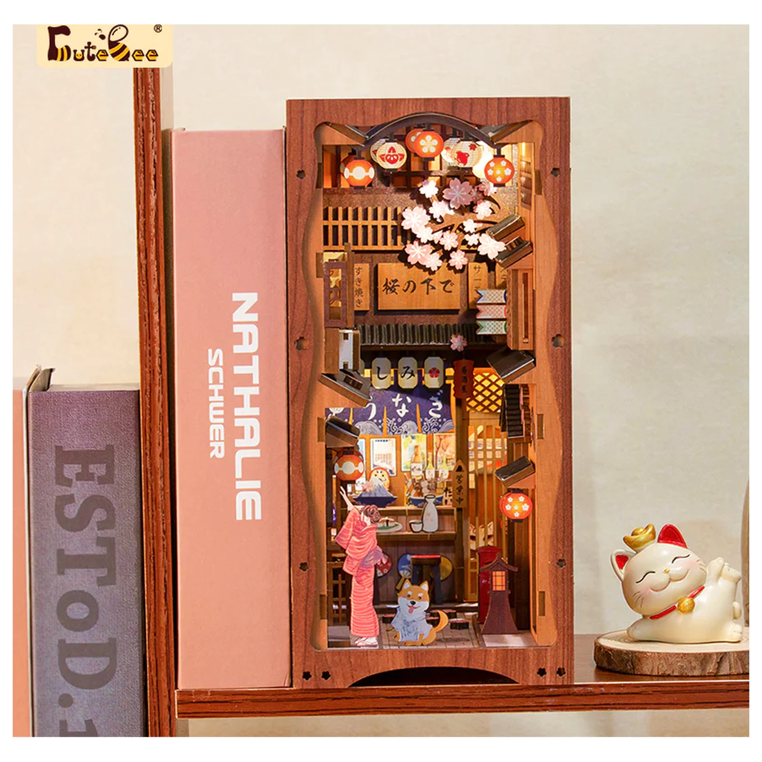 BOOK NOOK KIT DIY Under the Sakura Tree LED Light építőkészlet 241 db termékfotó