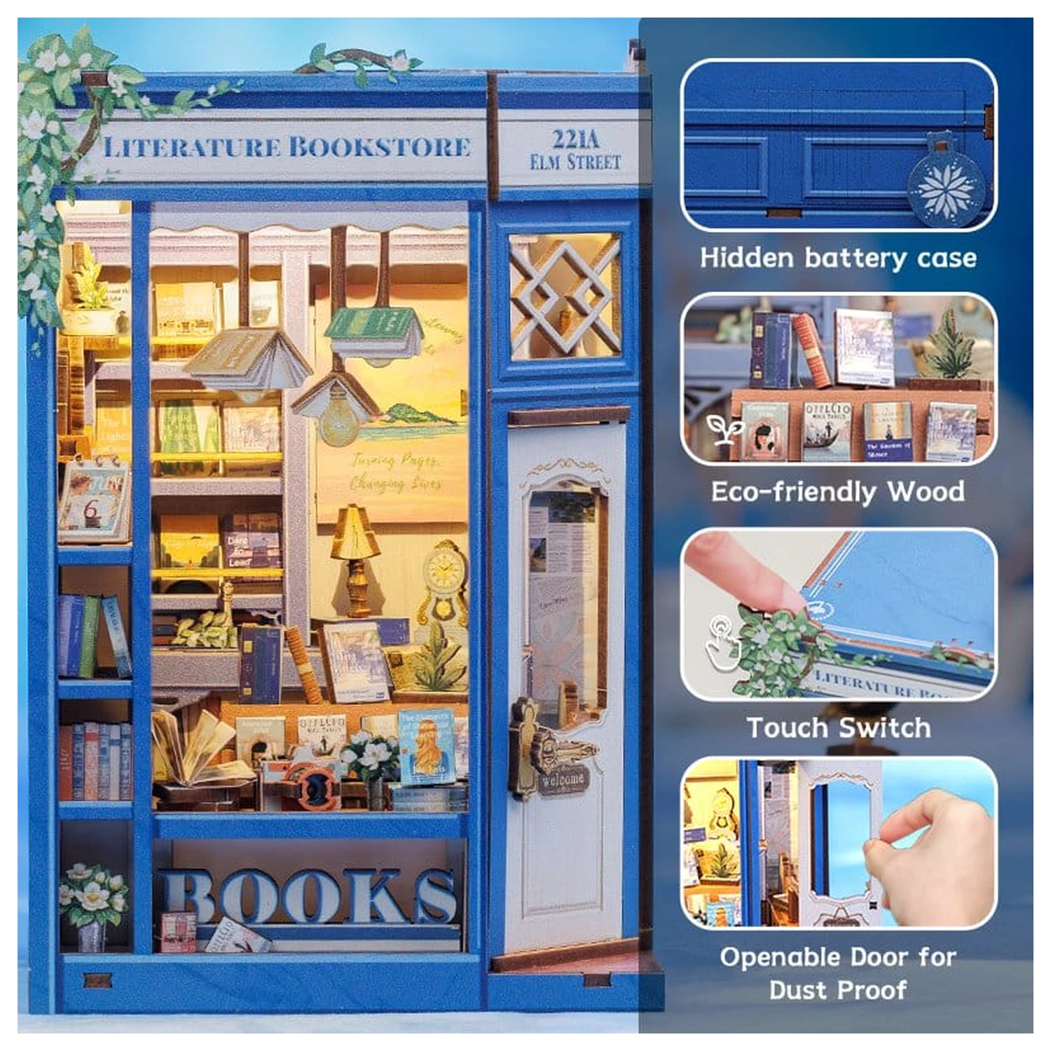 Book Nook Literature Bookstore 17 x 12 cm   termékfotó