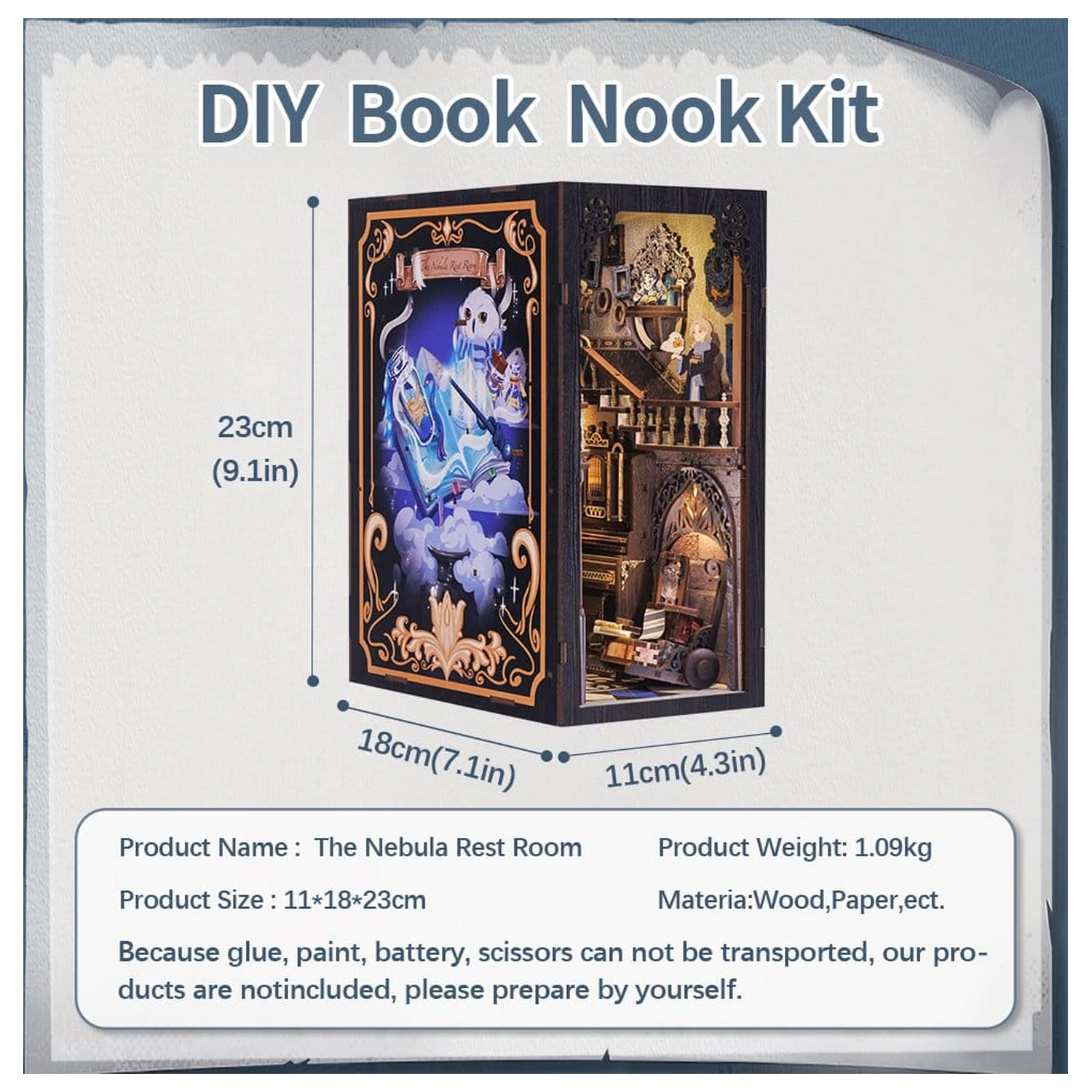 Book Nook Nebula Common Room 23 x 11 cm  termékfotó