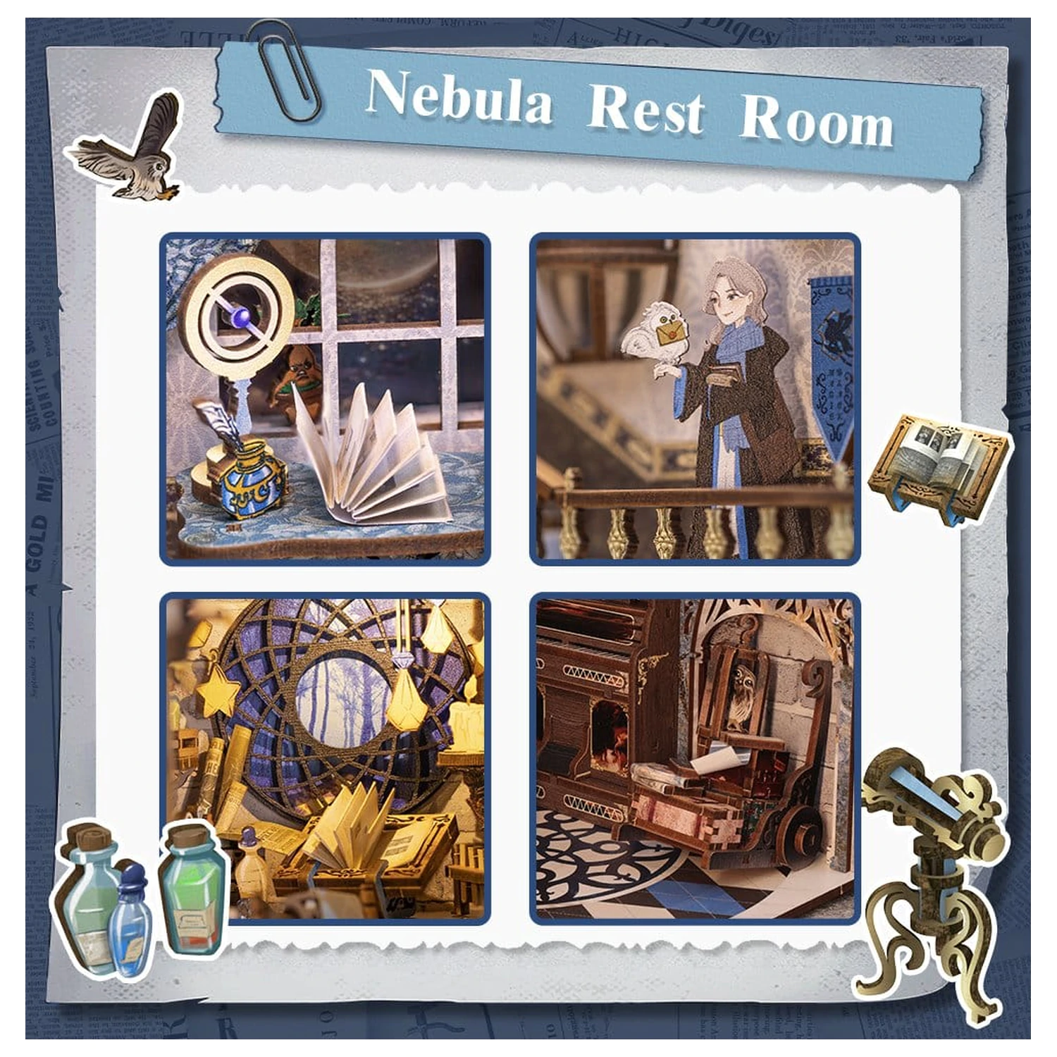 Book Nook Nebula Common Room 23 x 11 cm  termékfotó