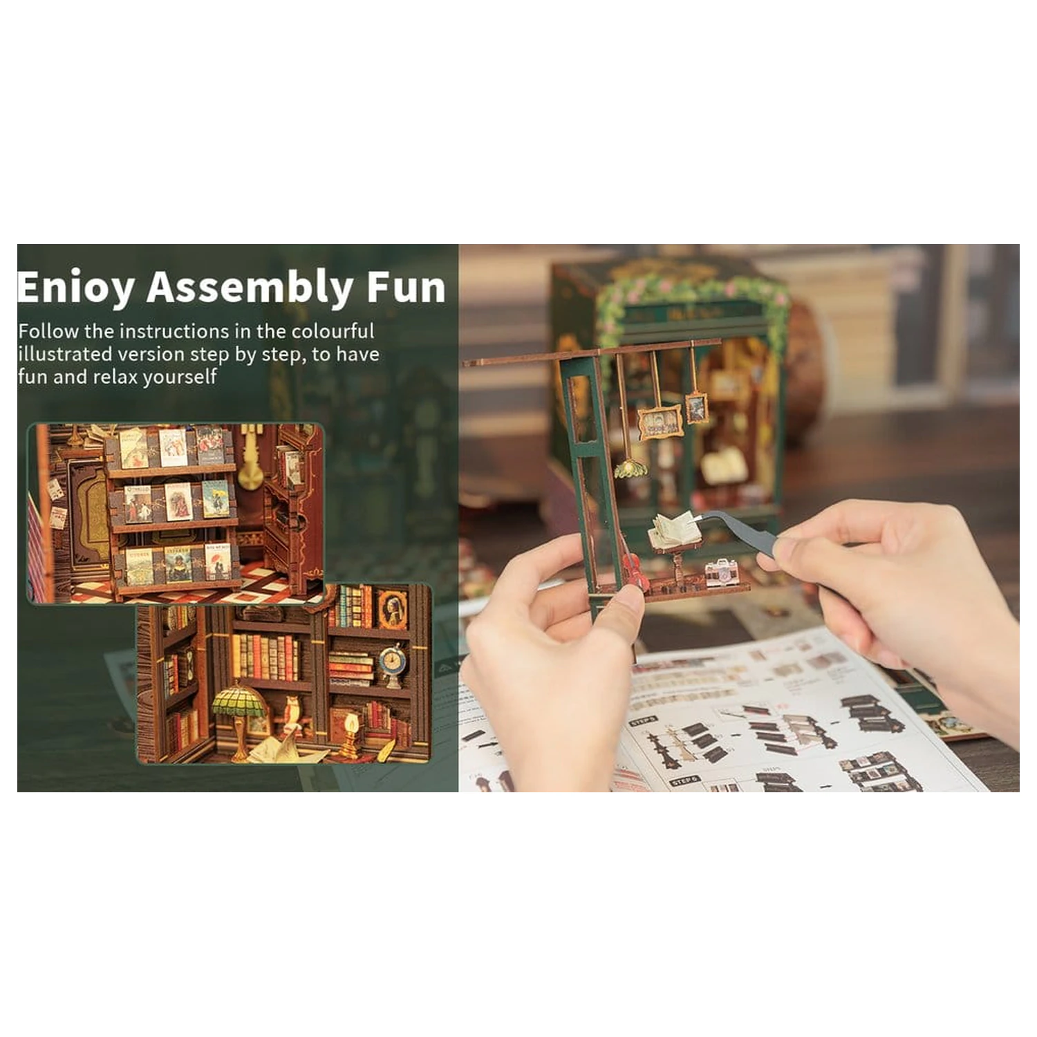 Book Nook Owl Bookstore 17 x 12 cm  termékfotó