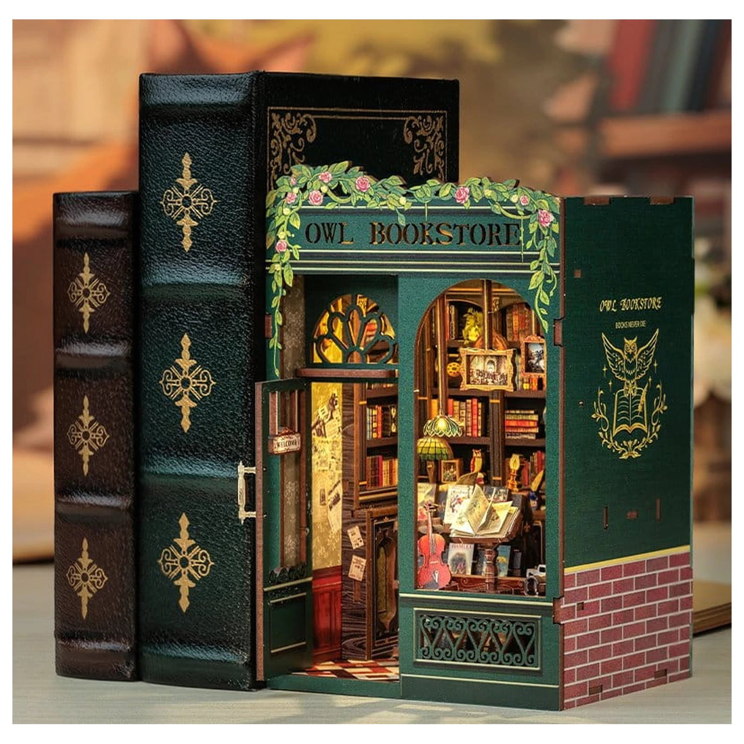 Book Nook Owl Bookstore 17 x 12 cm  termékfotó