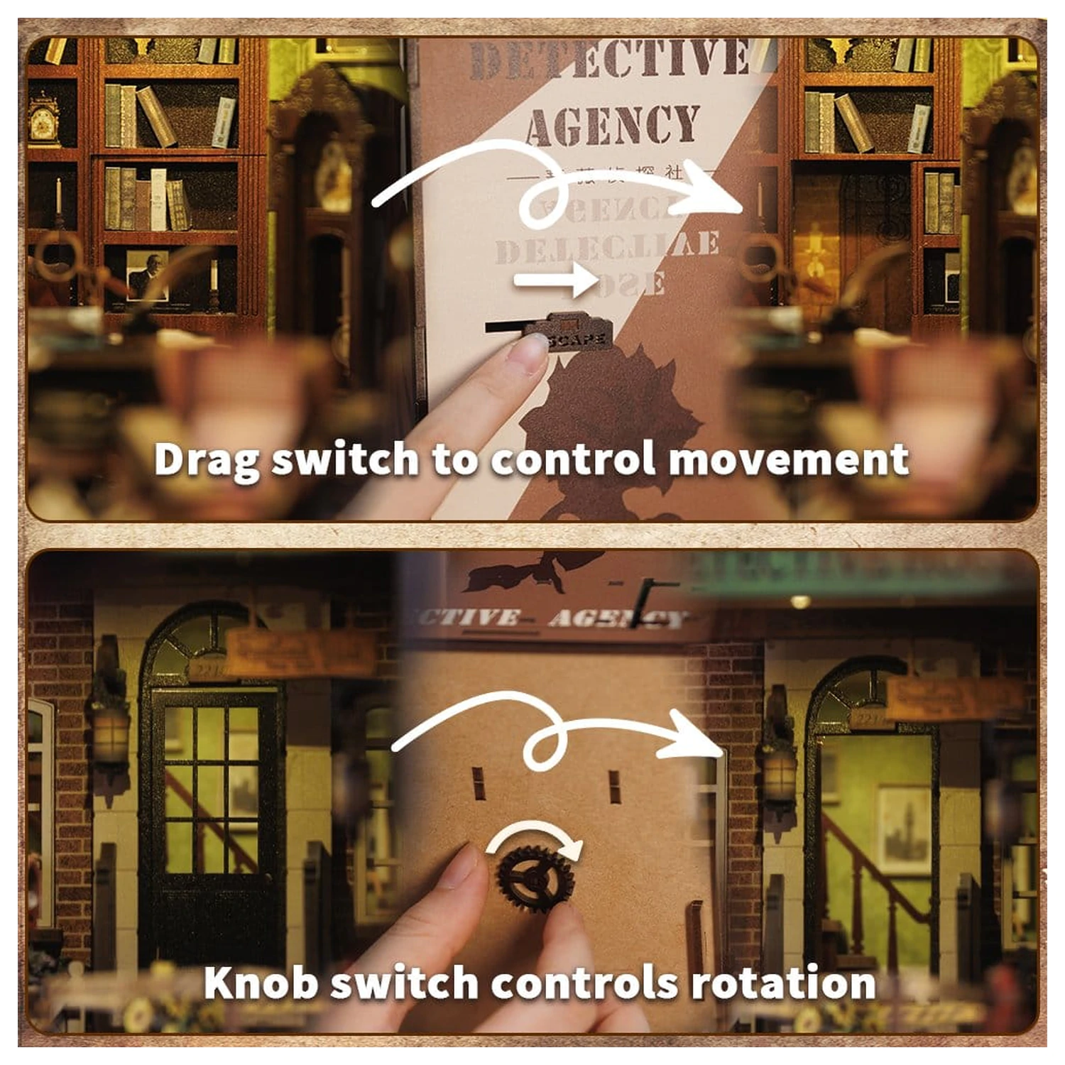 Book Nook Rose Detective Agency 23 x 11 cm  termékfotó