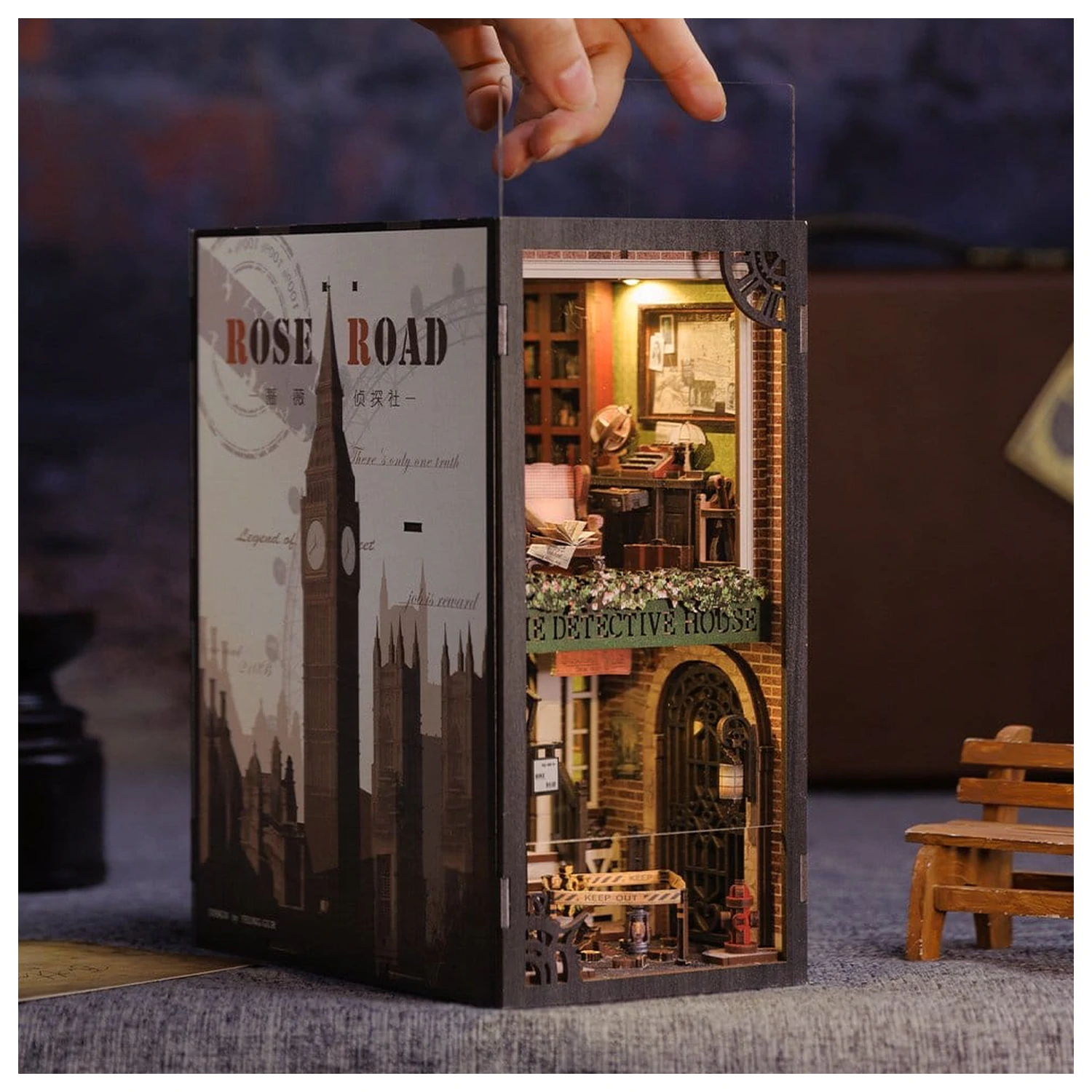 Book Nook Rose Detective Agency 23 x 11 cm  termékfotó