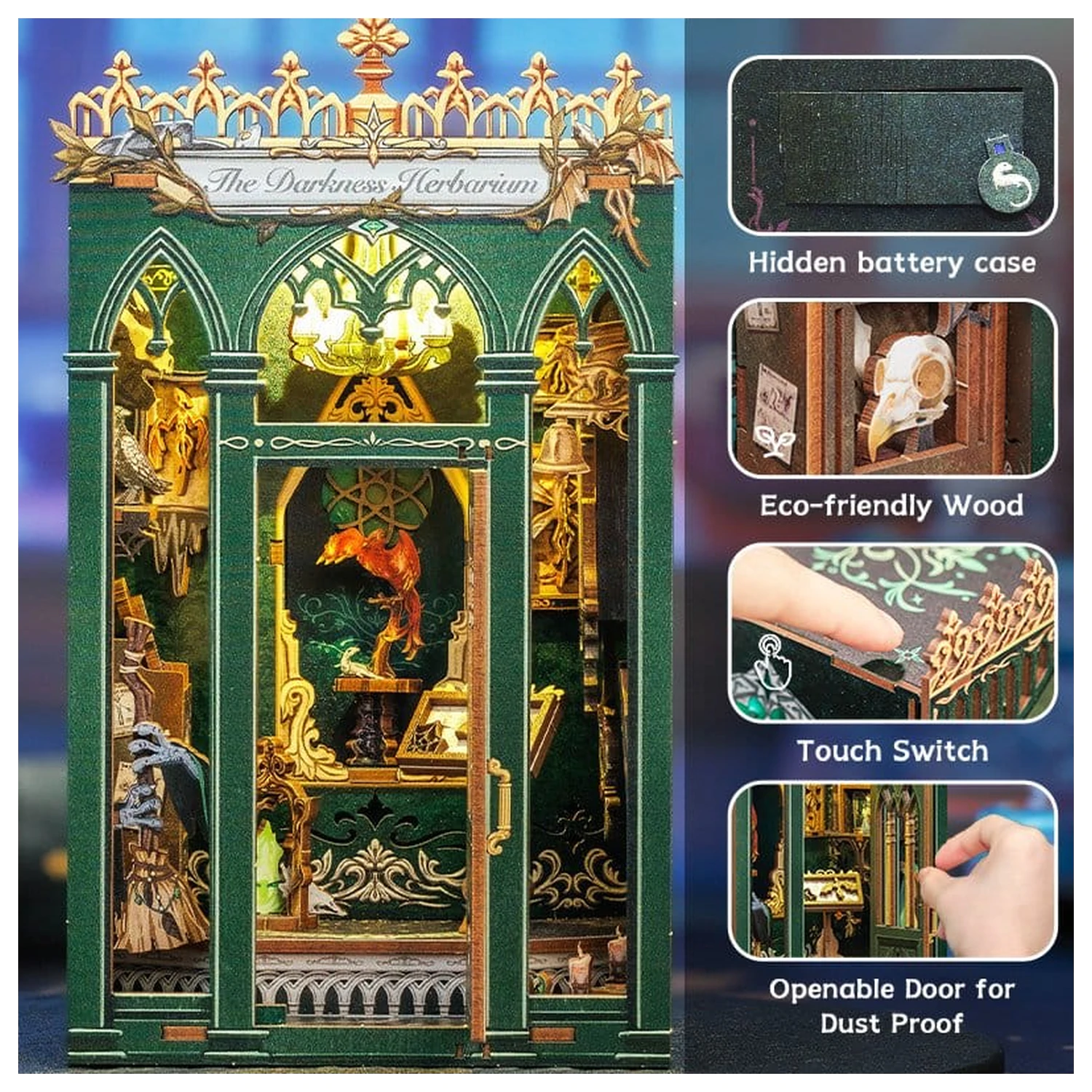 Book Nook The Darkness Herbarium 17 x 12 cm  termékfotó