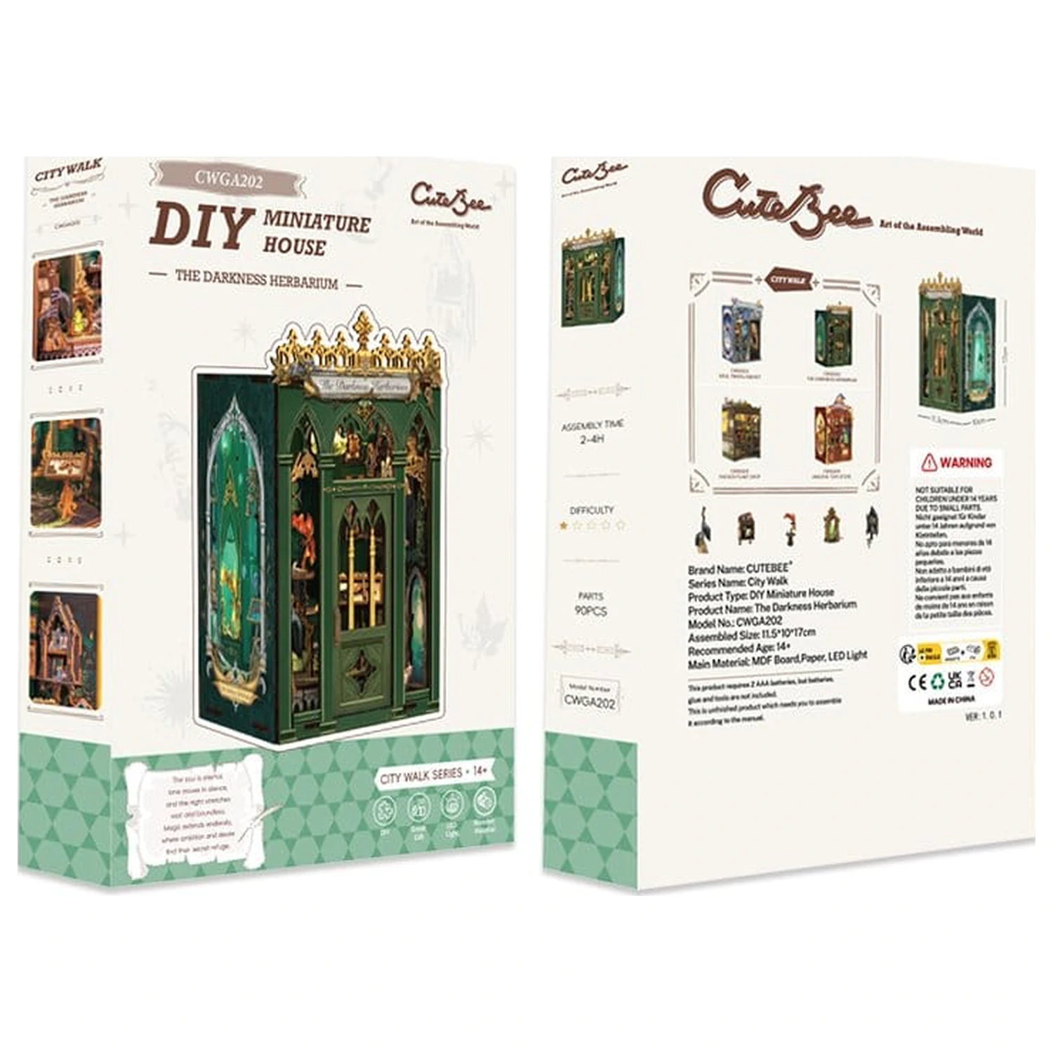 Book Nook The Darkness Herbarium 17 x 12 cm  termékfotó