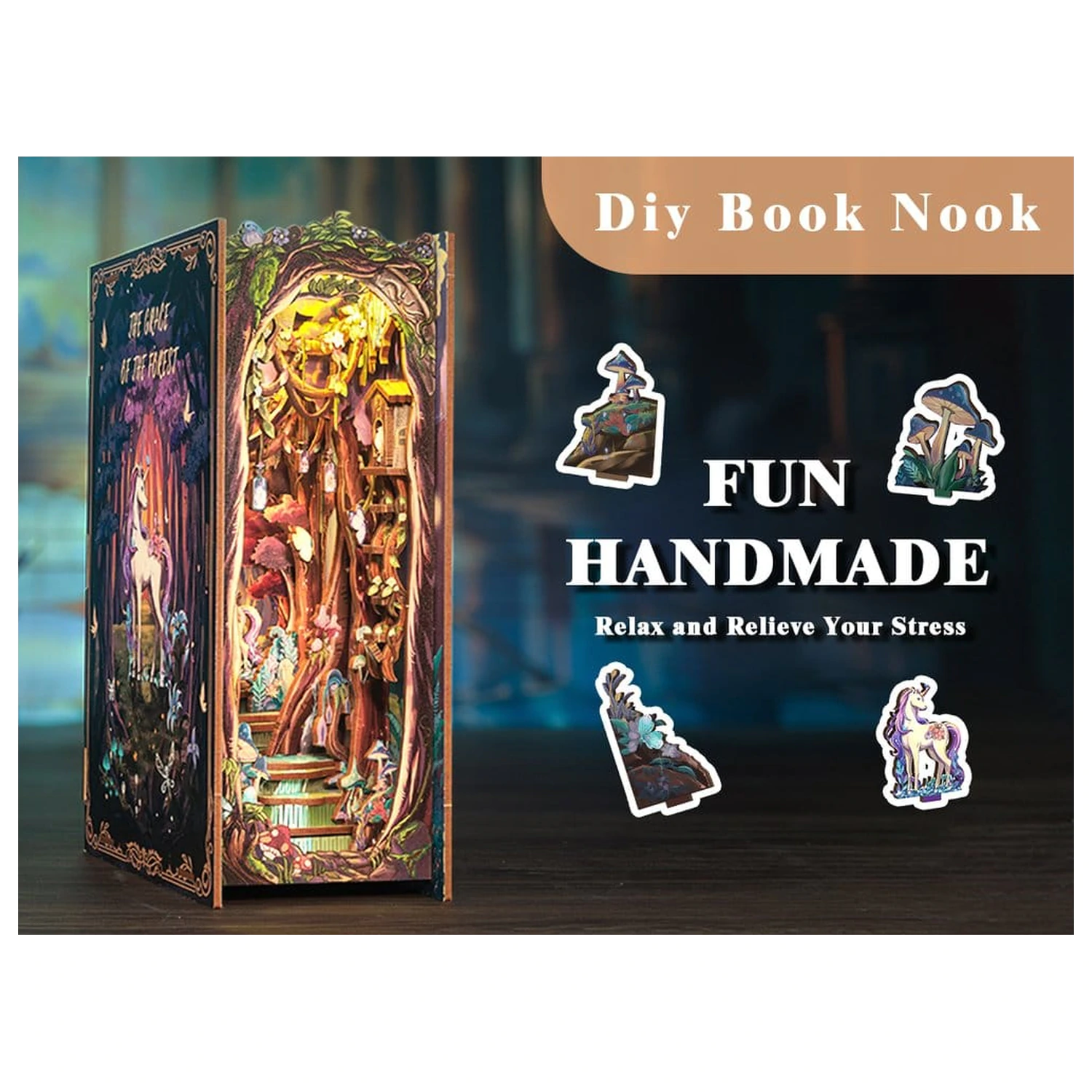 Book Nook The Grace of Forest 22 x 8 cm   termékfotó