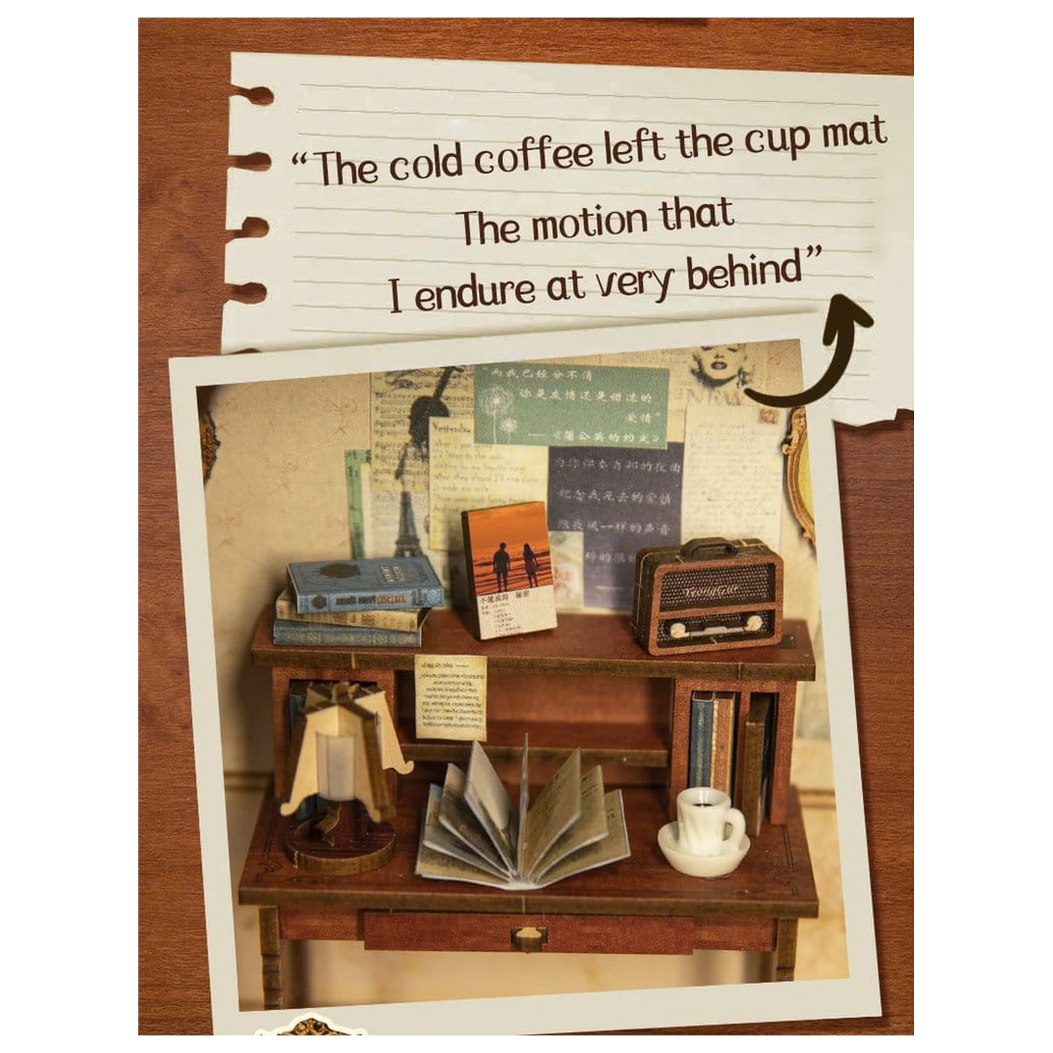 Book Nook The Secret Rhythm 23 x 11 cm  termékfotó