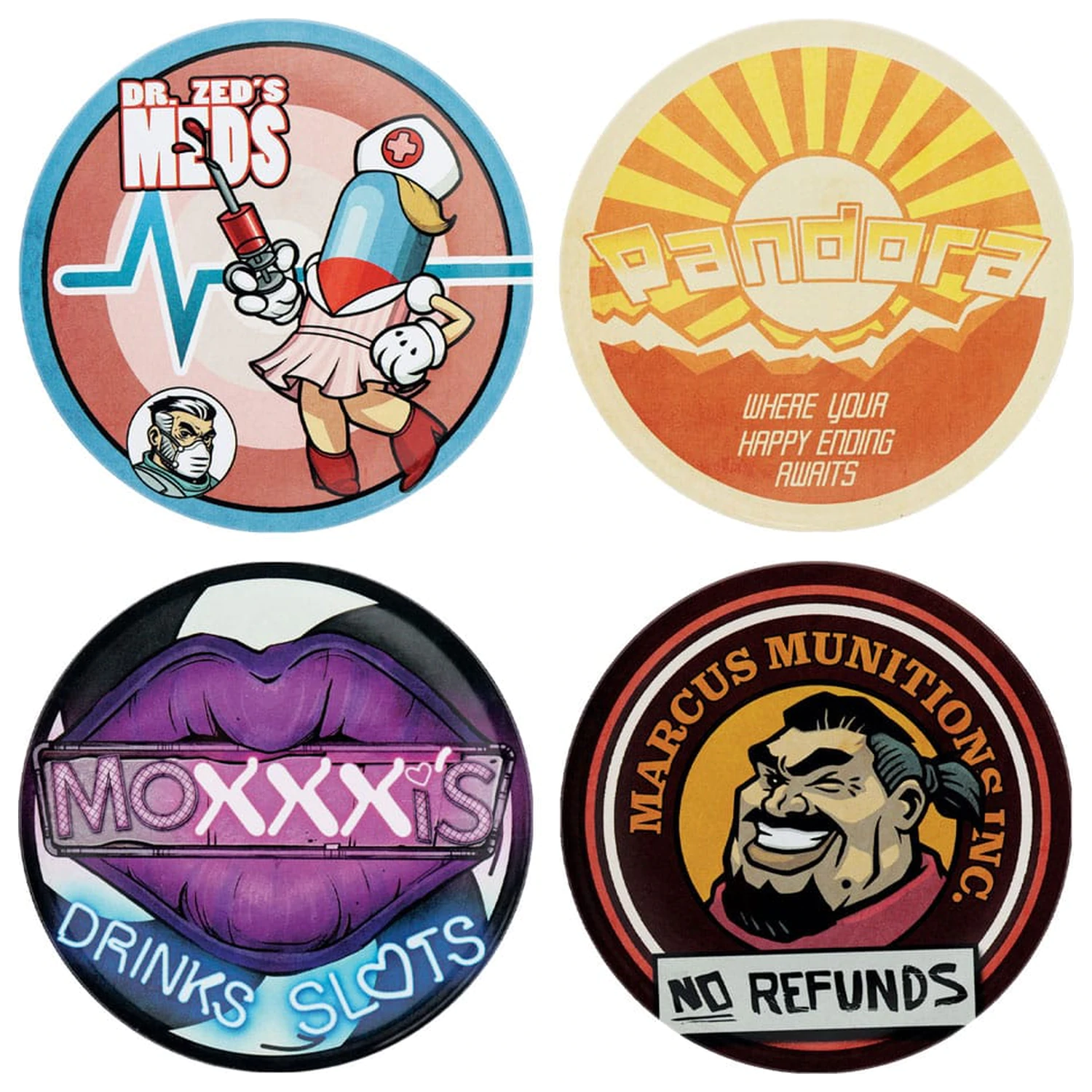 Borderlands 4 db-os poháralátét csomag  termékfotó