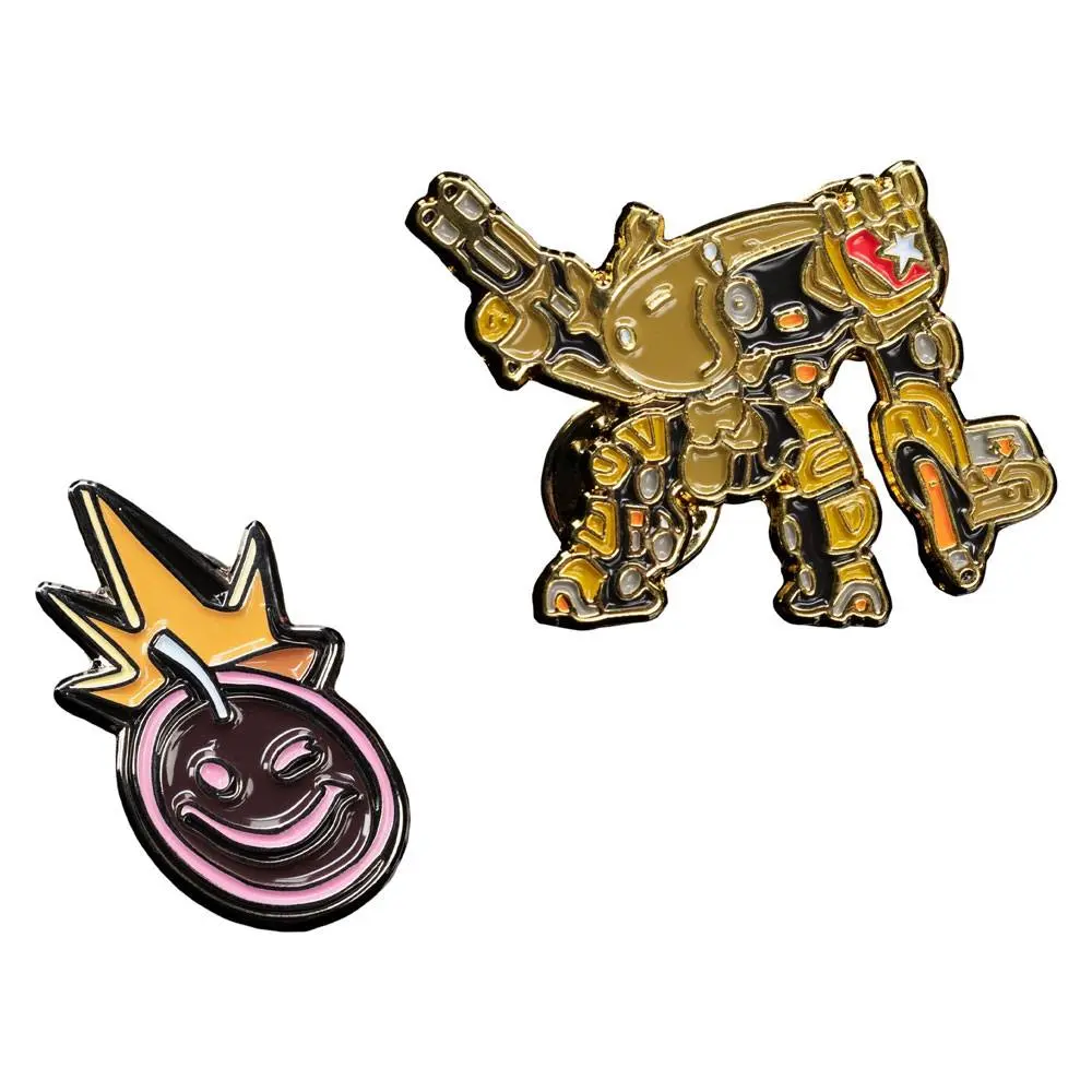 Borderlands Collectors Pins Iron Bear &amp; Borderlands Smiley kitűző csomag termékfotó