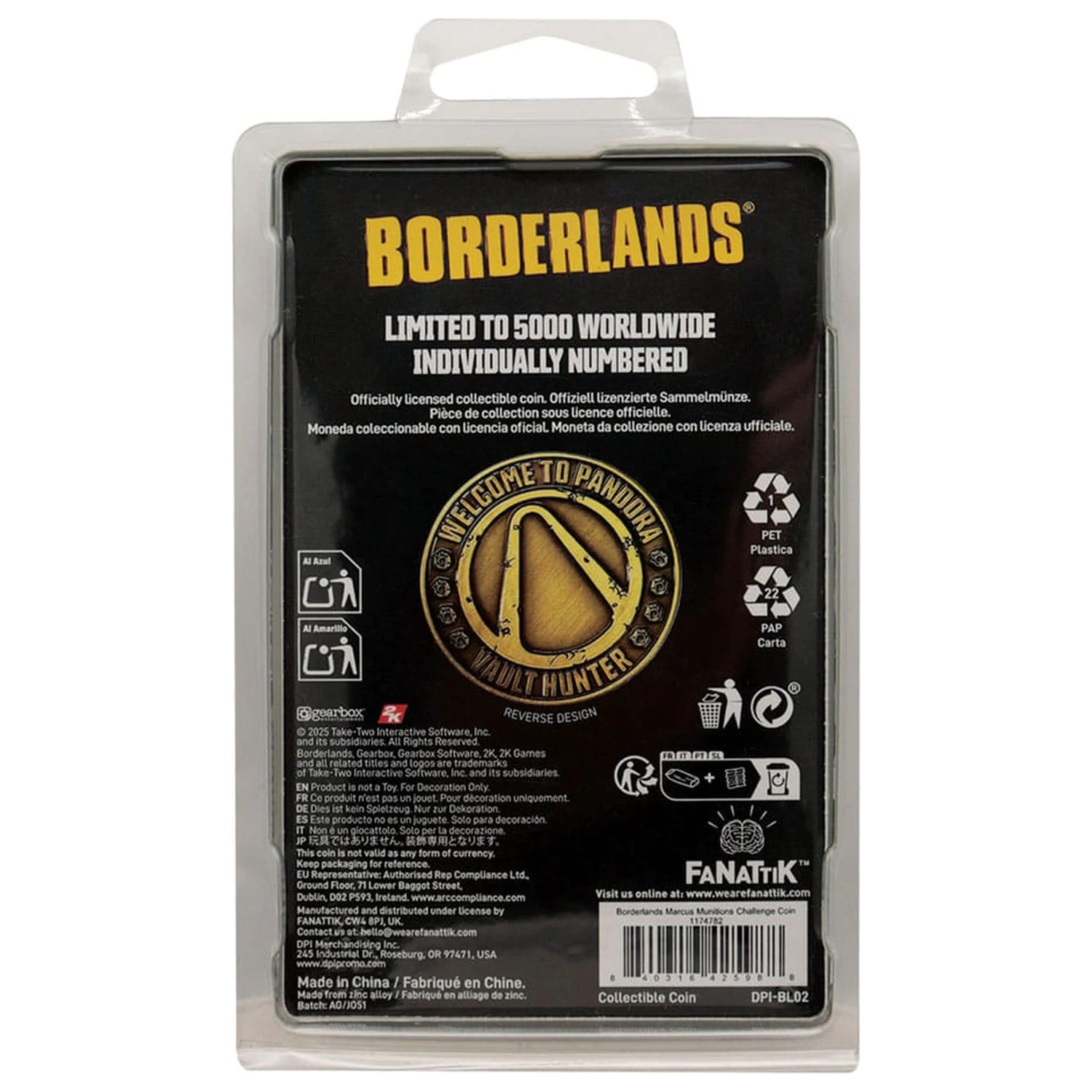 Borderlands Marcus Munitions Gyűjthető érme Limitált kiadás  termékfotó
