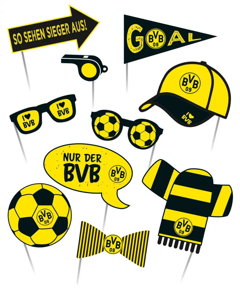 Borussia Dortmund fotókellék 10 db-os szett termékfotó