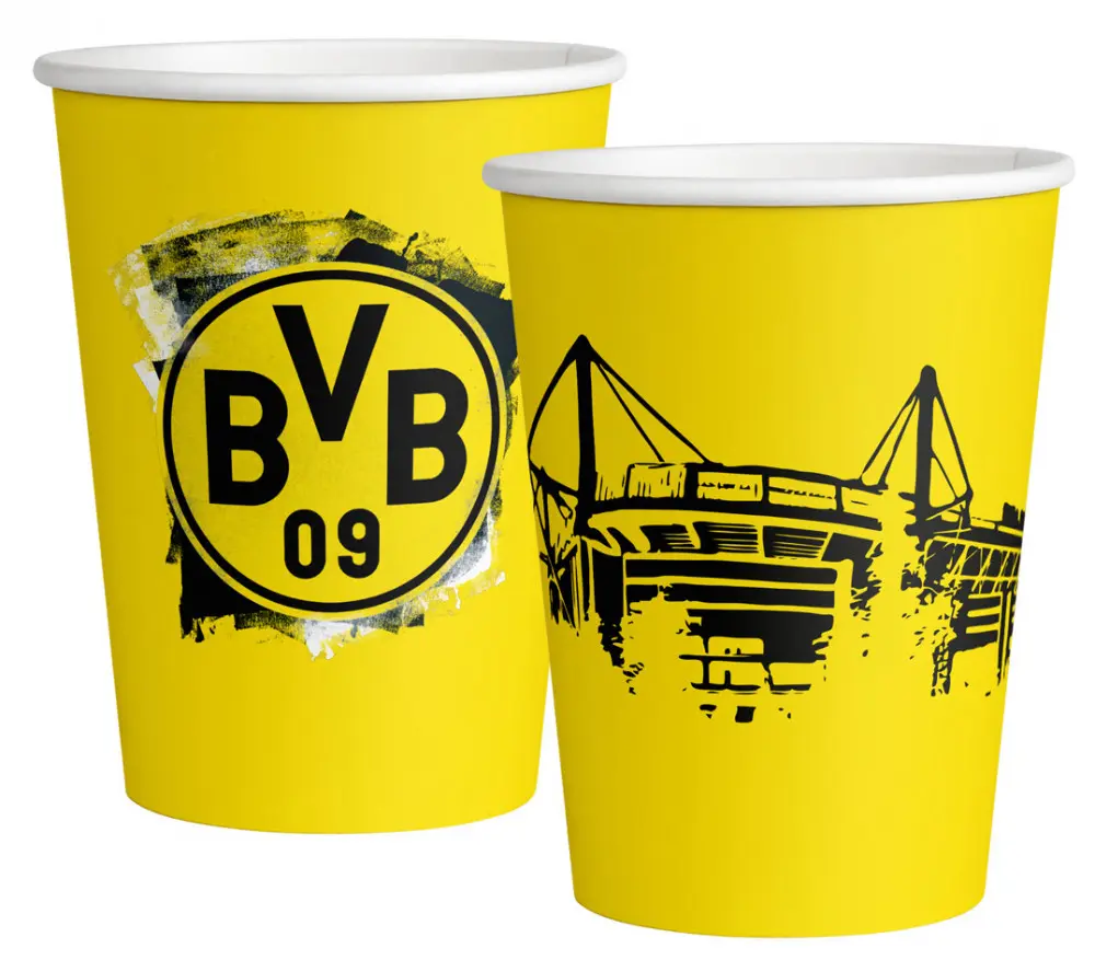 Borussia Dortmund papír pohár 8 db-os 250 ml termékfotó
