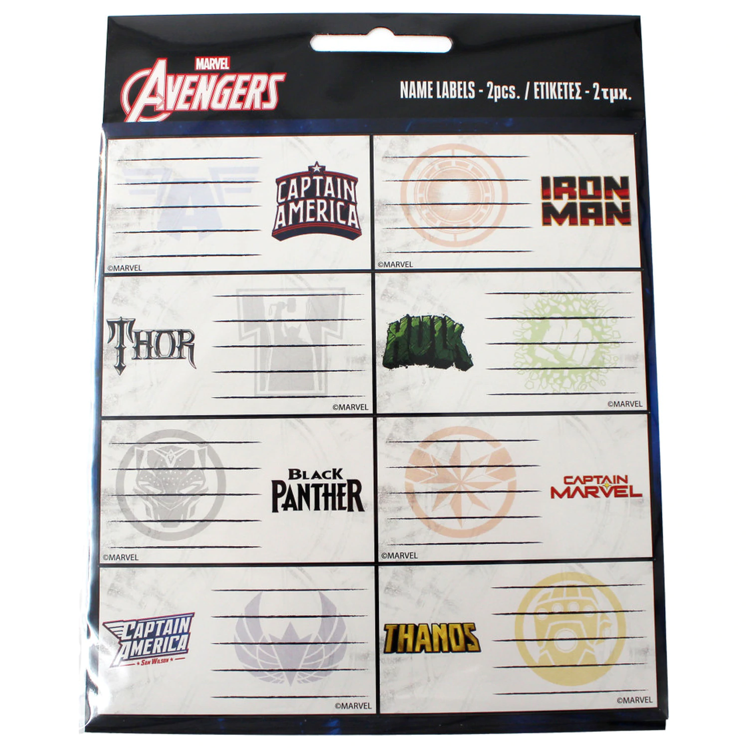 Bosszúállók Heroes füzetcímke 16 db-os termékfotó