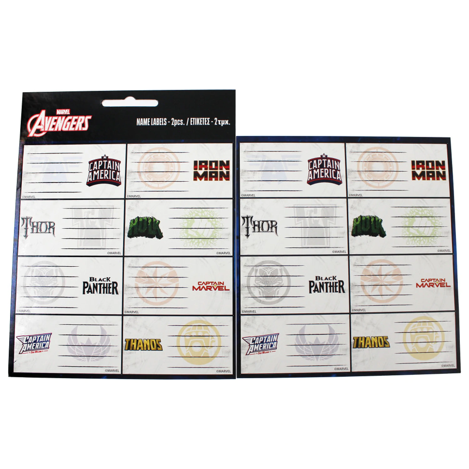 Bosszúállók Heroes füzetcímke 16 db-os termékfotó