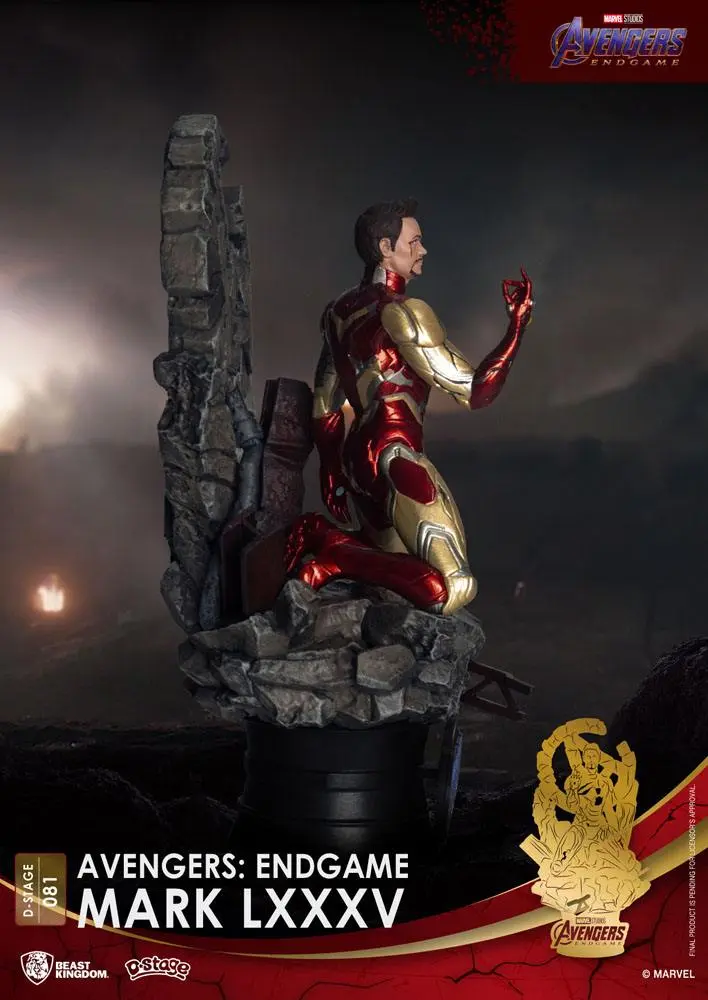 Bosszúállók: Végjáték D-Stage PVC Diorama Mark LXXXV 16 cm termékfotó