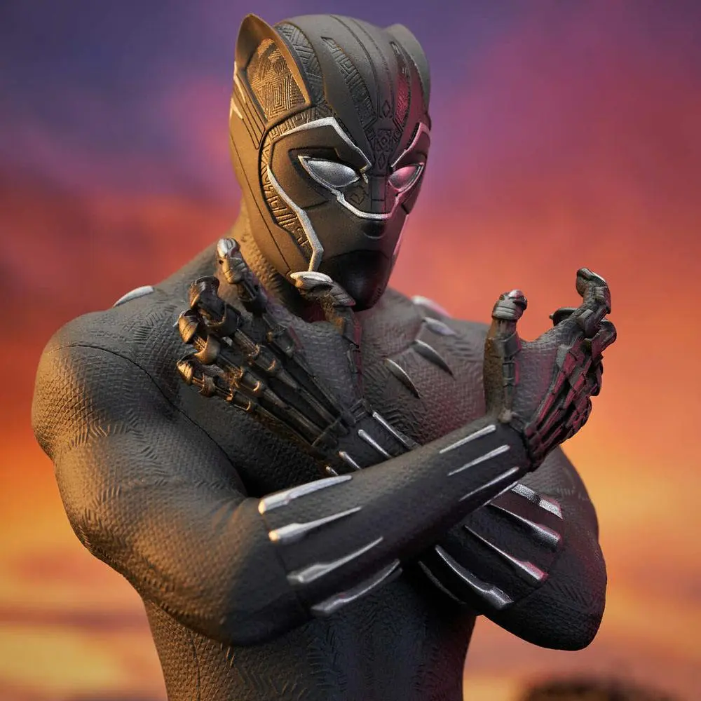 Bosszúállók: Végjáték mellszobor figura 1/6 Black Panther 15 cm termékfotó