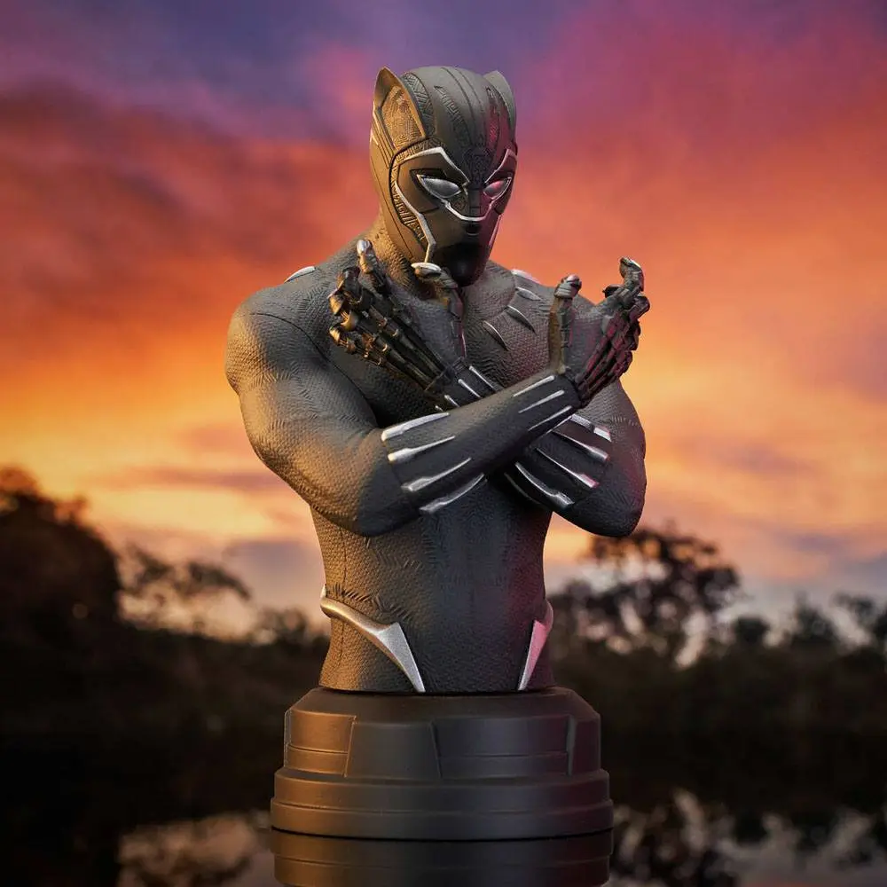 Bosszúállók: Végjáték mellszobor figura 1/6 Black Panther 15 cm termékfotó