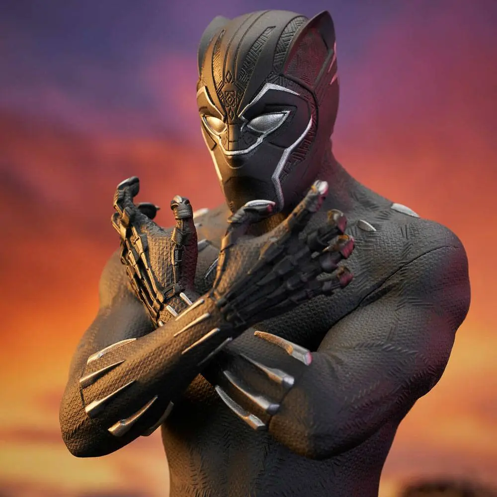 Bosszúállók: Végjáték mellszobor figura 1/6 Black Panther 15 cm termékfotó