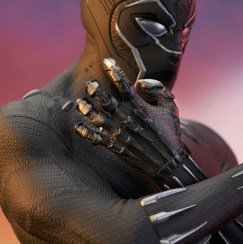 Bosszúállók: Végjáték mellszobor figura 1/6 Black Panther 15 cm termékfotó