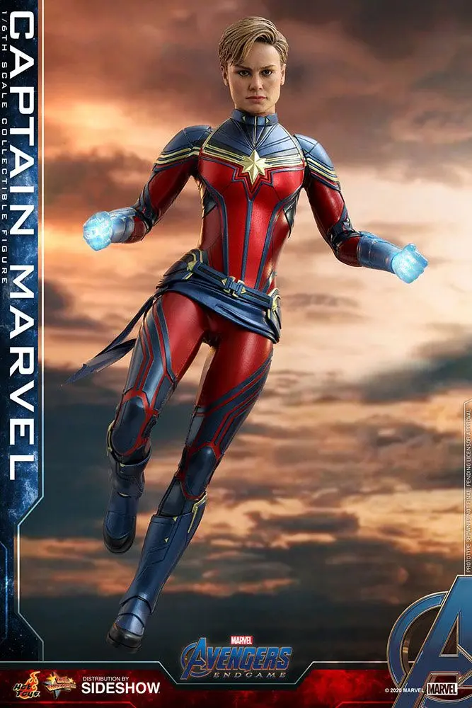 Bosszúállók: Végjáték Movie Masterpiece Series 1/6 Captain Marvel PVC akciófigura 29 cm termékfotó
